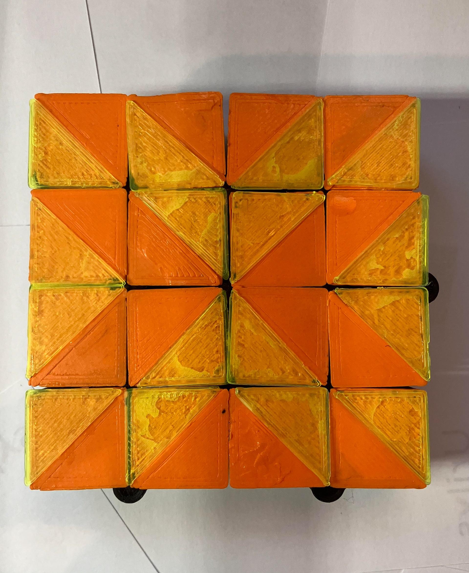 Auxetic Tile // 18mm Diagonal Split 3d model