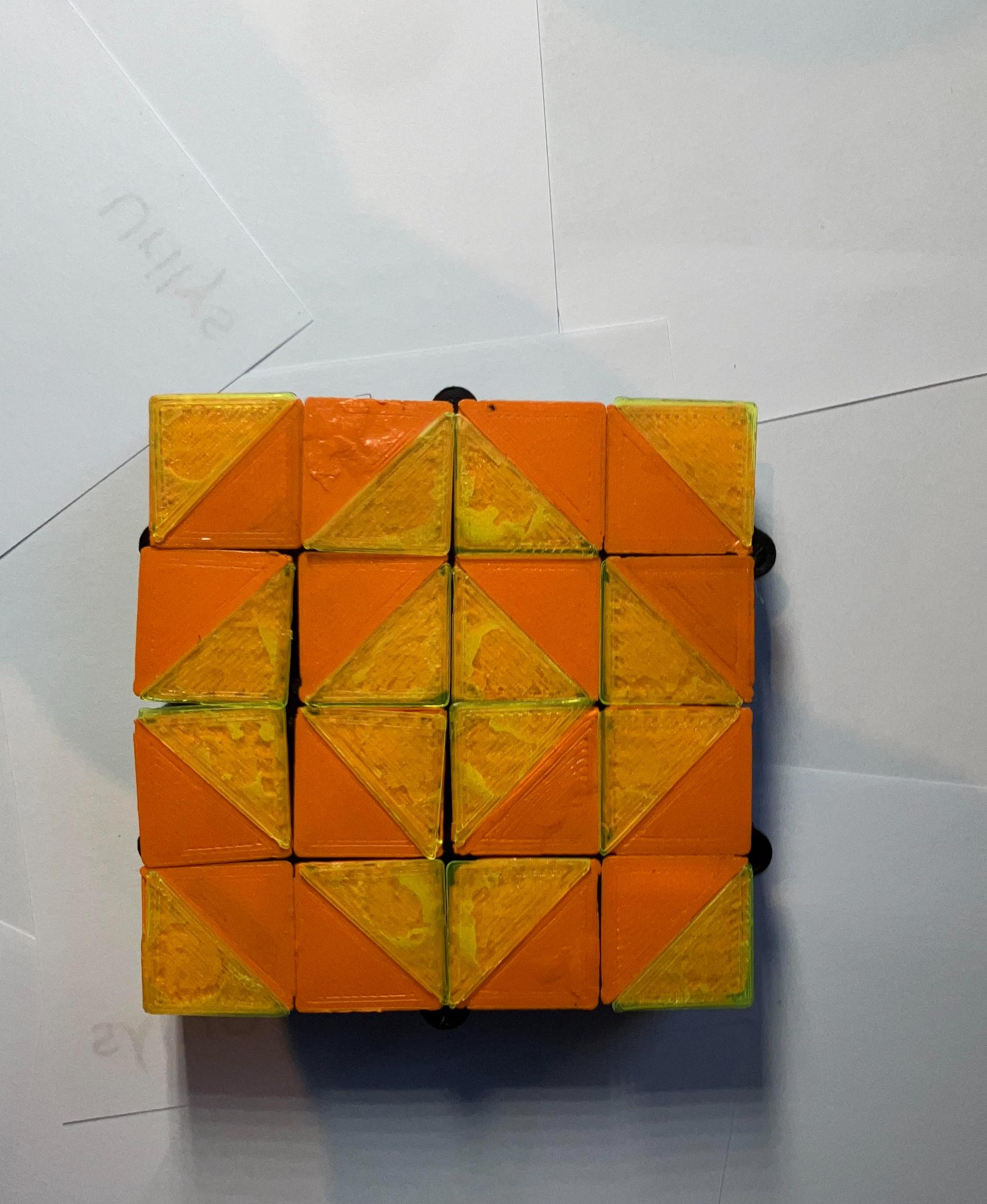 Auxetic Tile // 18mm Diagonal Split 3d model