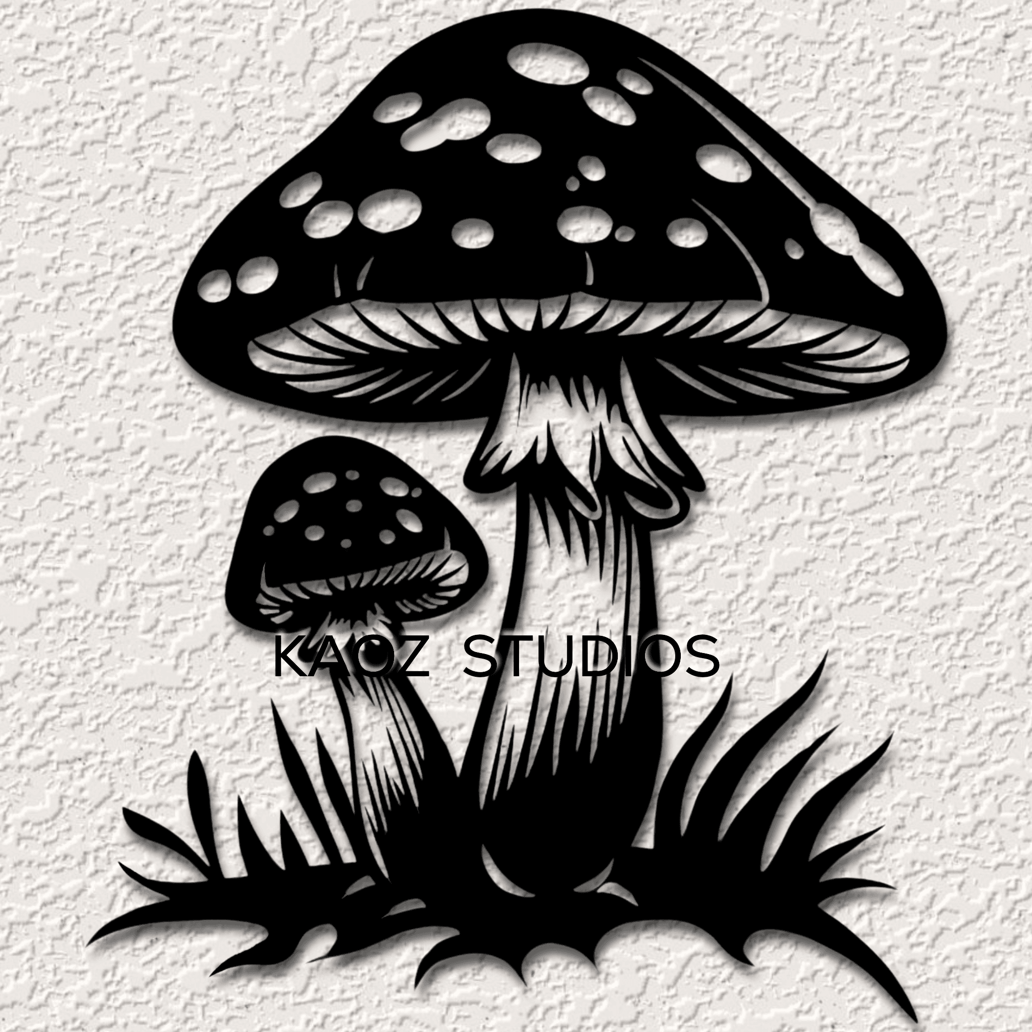 toadstools wall art enchanted mushrooms wall decor mushroom garden decoration 3d model