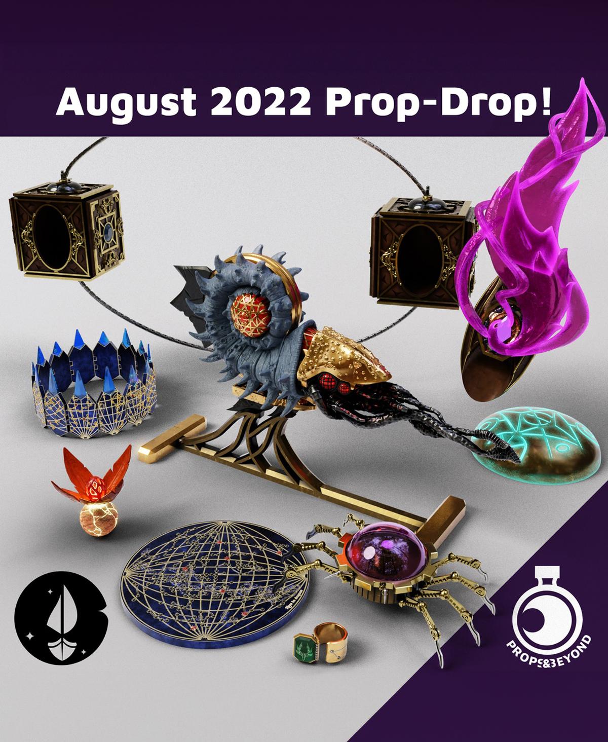 August 2022 Prop Drop - Sailing in Space 3d model