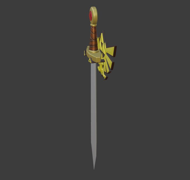 SWORD OF THE HERO FROM ZELDA TEARS OF THE KINGDOM 3d model