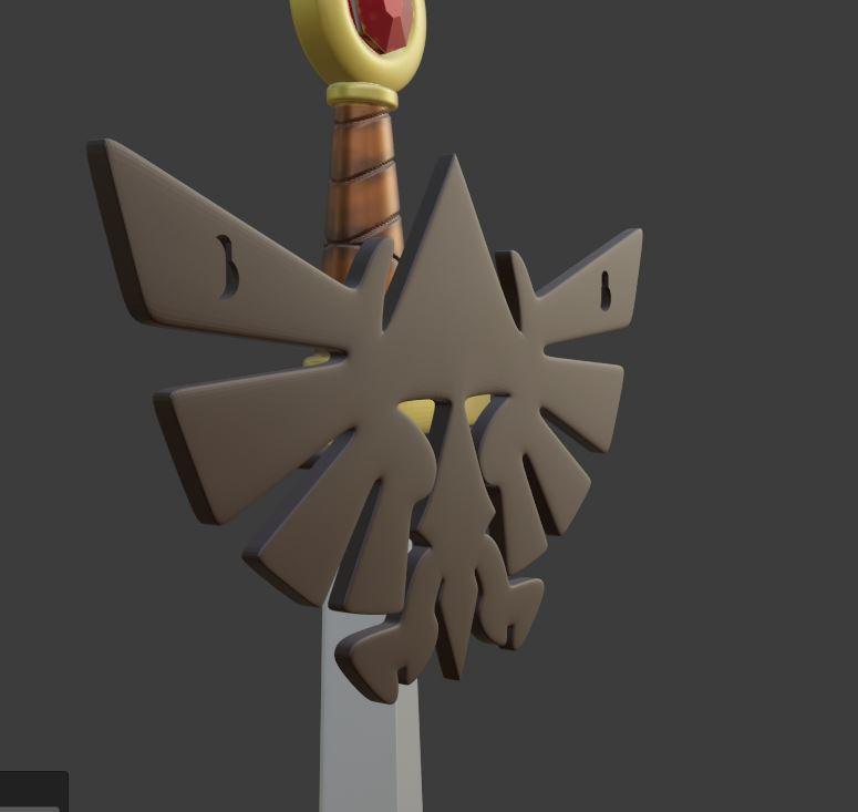 SWORD OF THE HERO FROM ZELDA TEARS OF THE KINGDOM 3d model