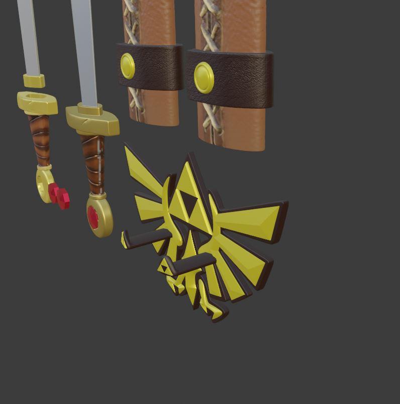 SWORD OF THE HERO FROM ZELDA TEARS OF THE KINGDOM 3d model