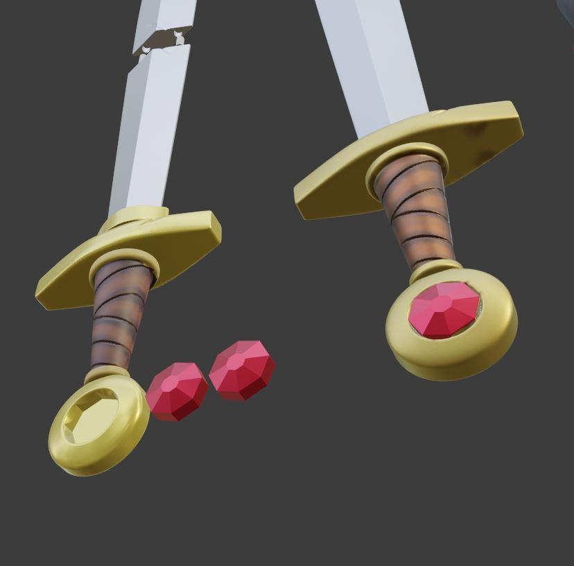 SWORD OF THE HERO FROM ZELDA TEARS OF THE KINGDOM 3d model