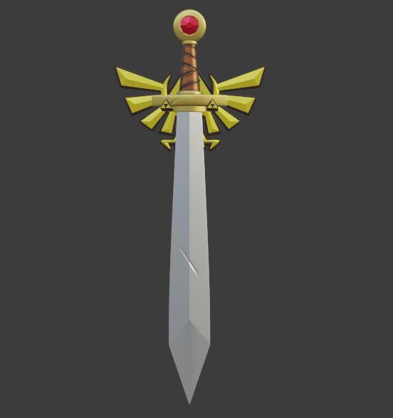 SWORD OF THE HERO FROM ZELDA TEARS OF THE KINGDOM 3d model