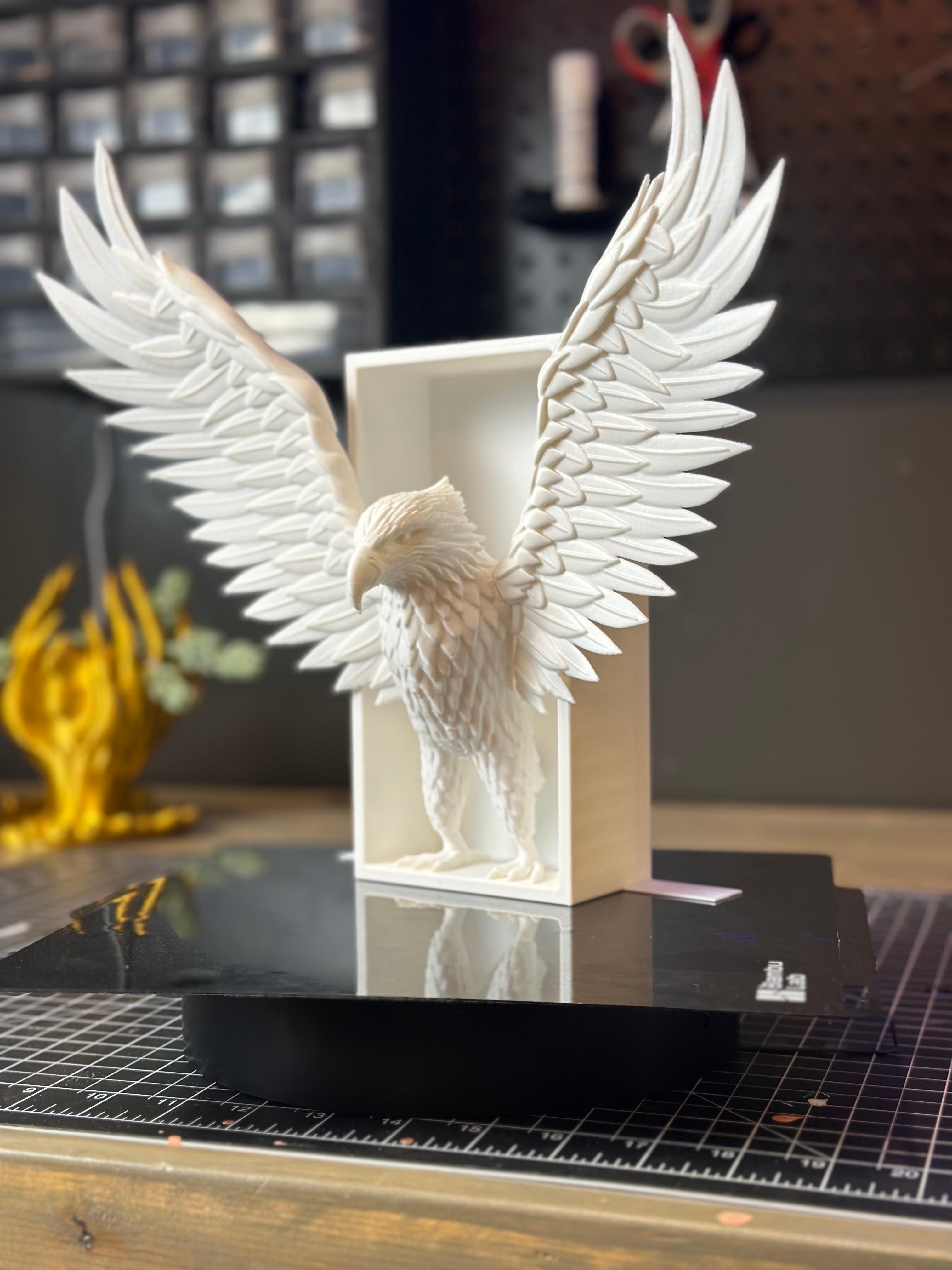 Eagle Emerging- Ravenclaw Inspired Book Nook 3d model