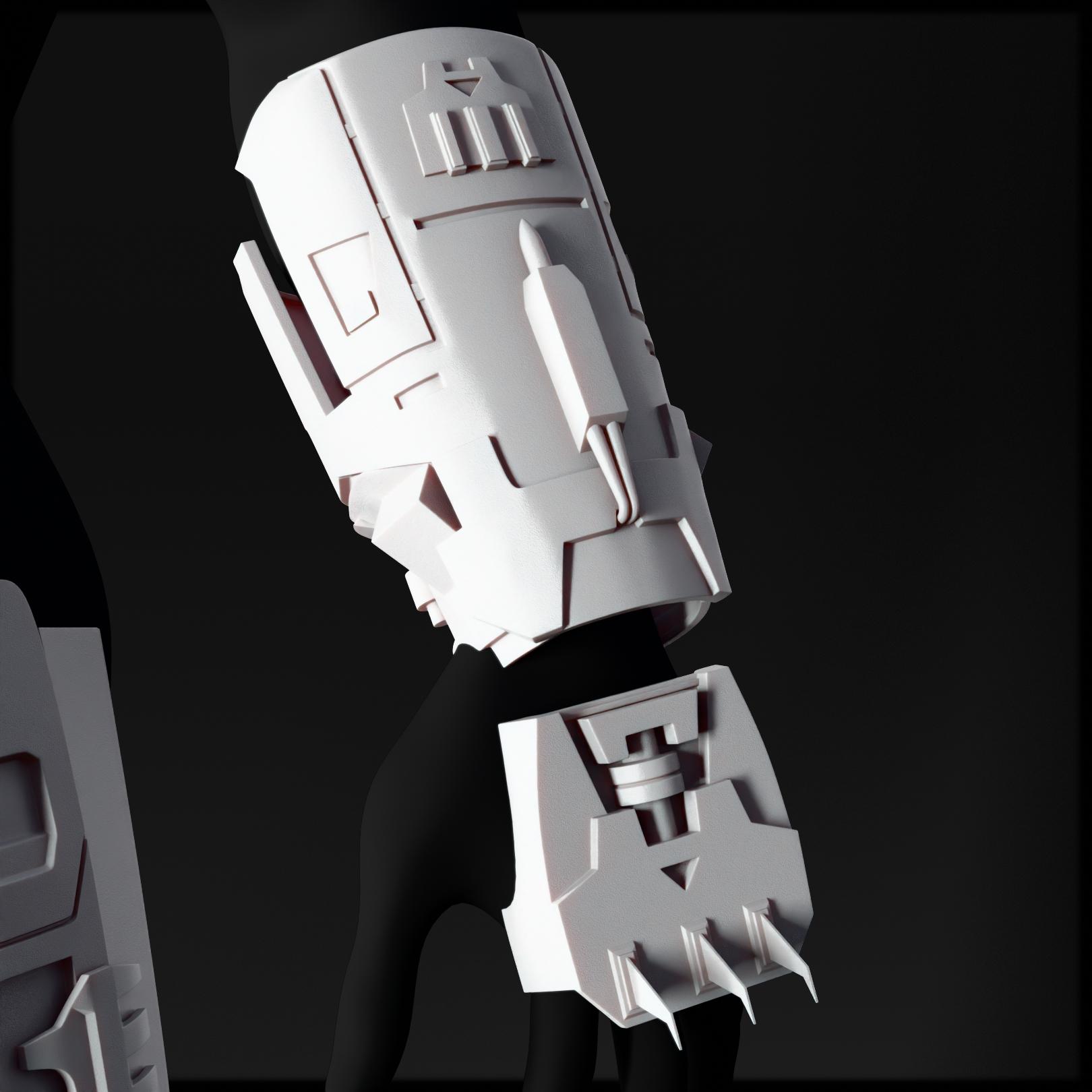 Sith Warrior 3D Model - Multi-Part Star Wars Cosplay Armor 3d model