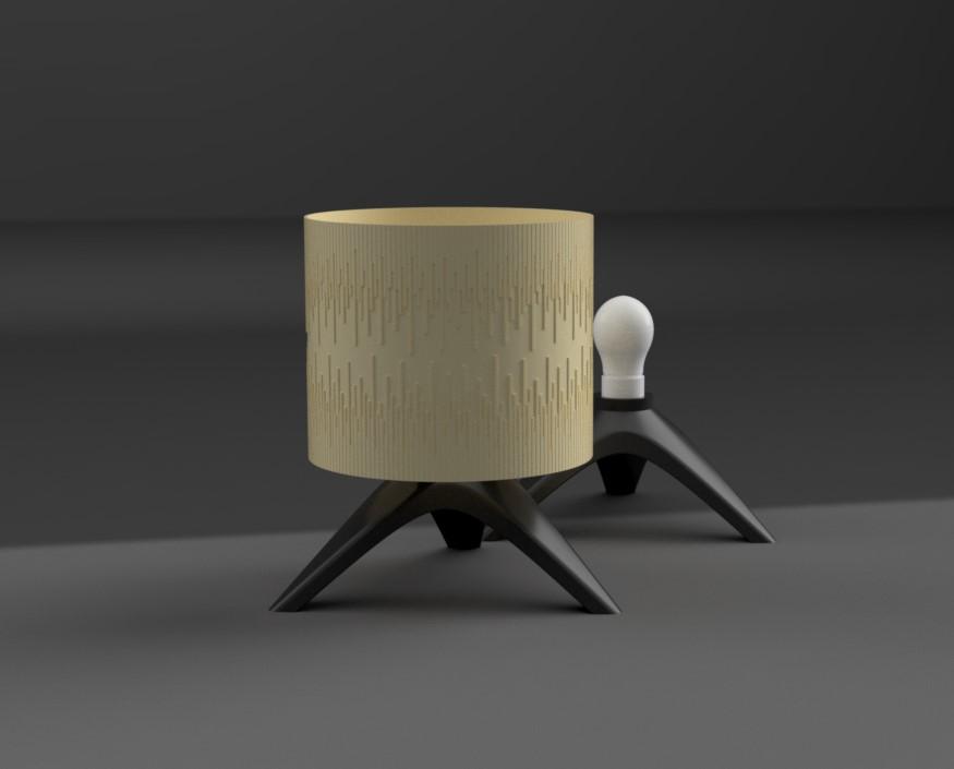 Lamp Piano 3d model