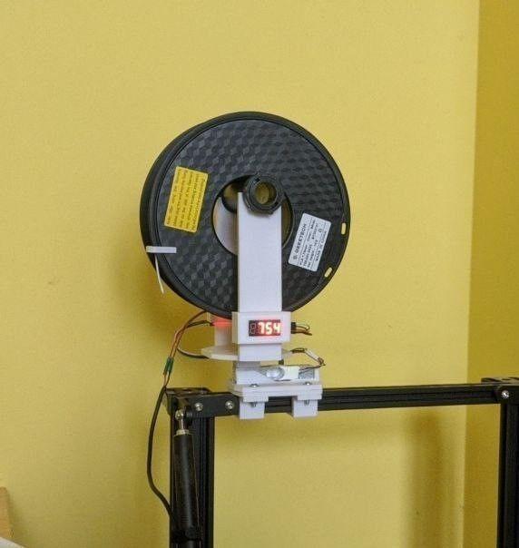 Arduino based spool holder with weight sensor free 3D print model 3d model