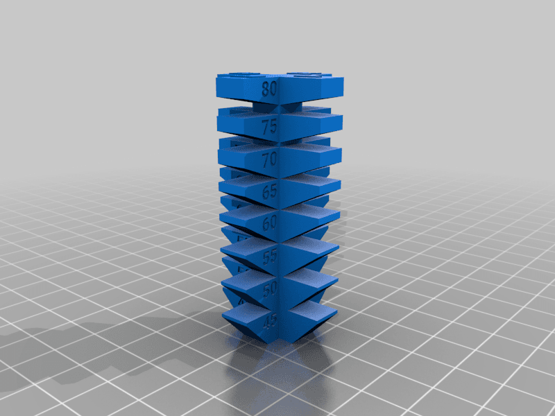 K3D Overhang test 3d model