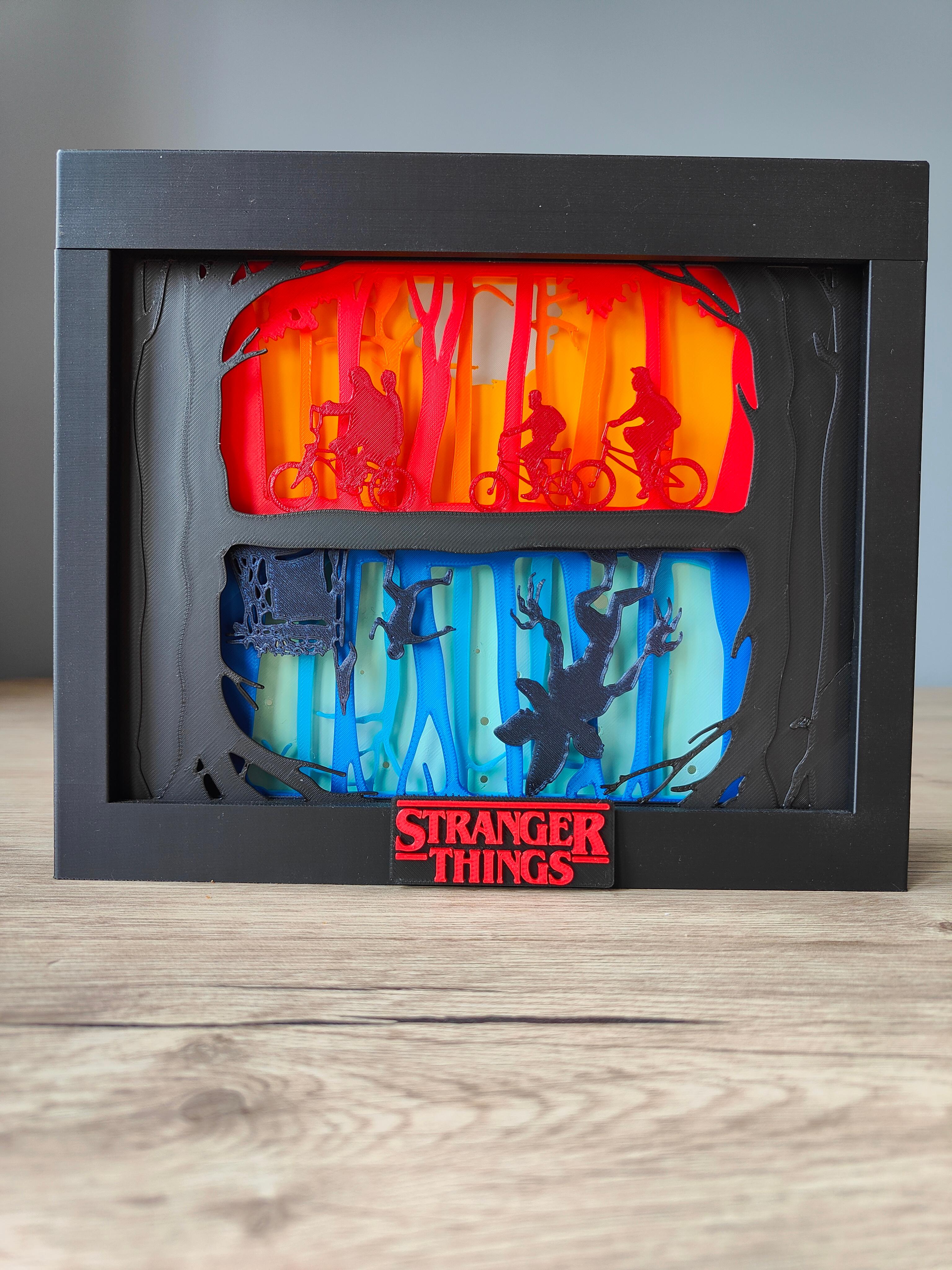 Stranger Things The Upside Down Shadow Box 3d model