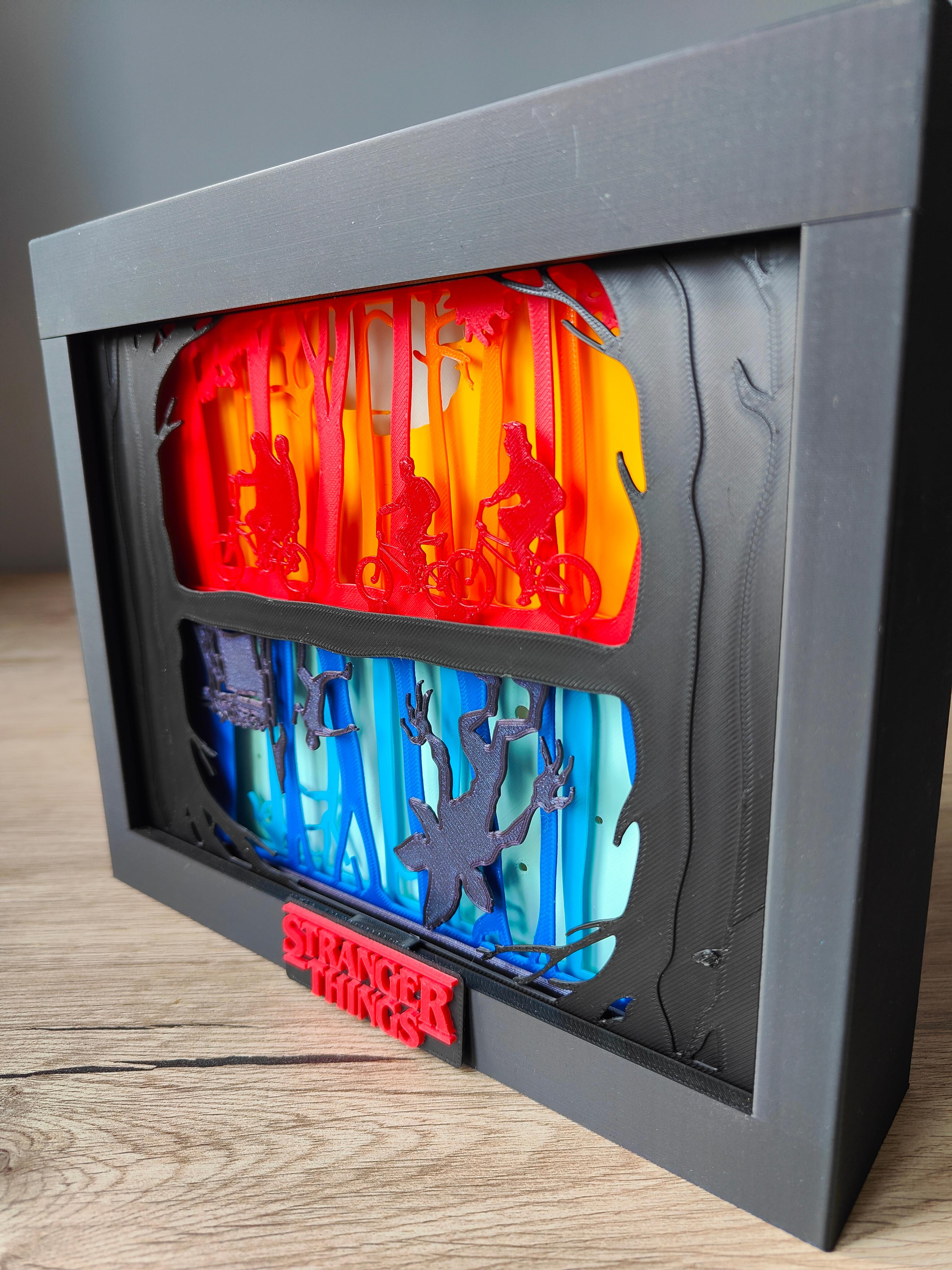 Stranger Things The Upside Down Shadow Box 3d model