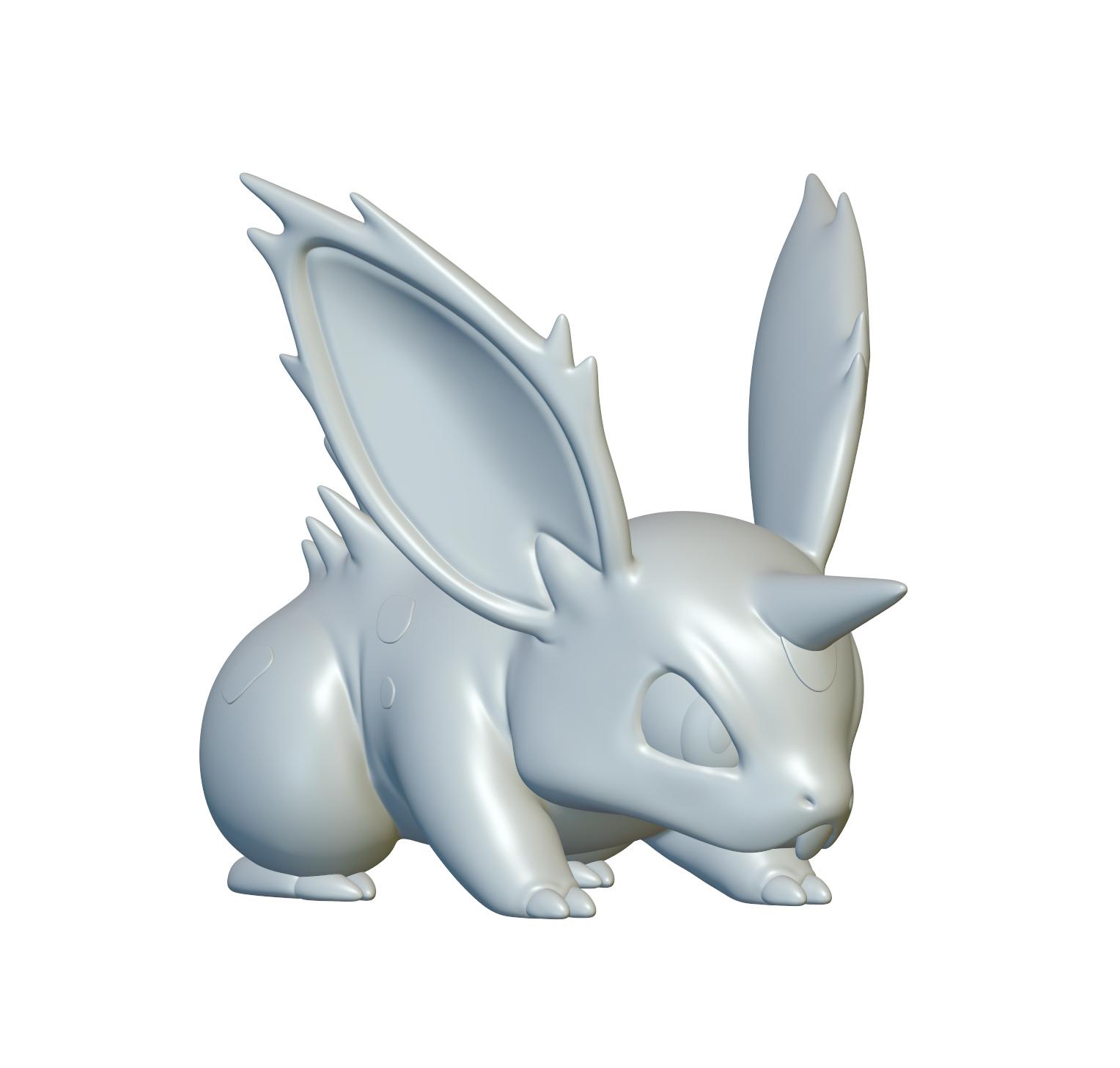 Pokemon Nidoran #32 - Optimized for 3D Printing 3d model