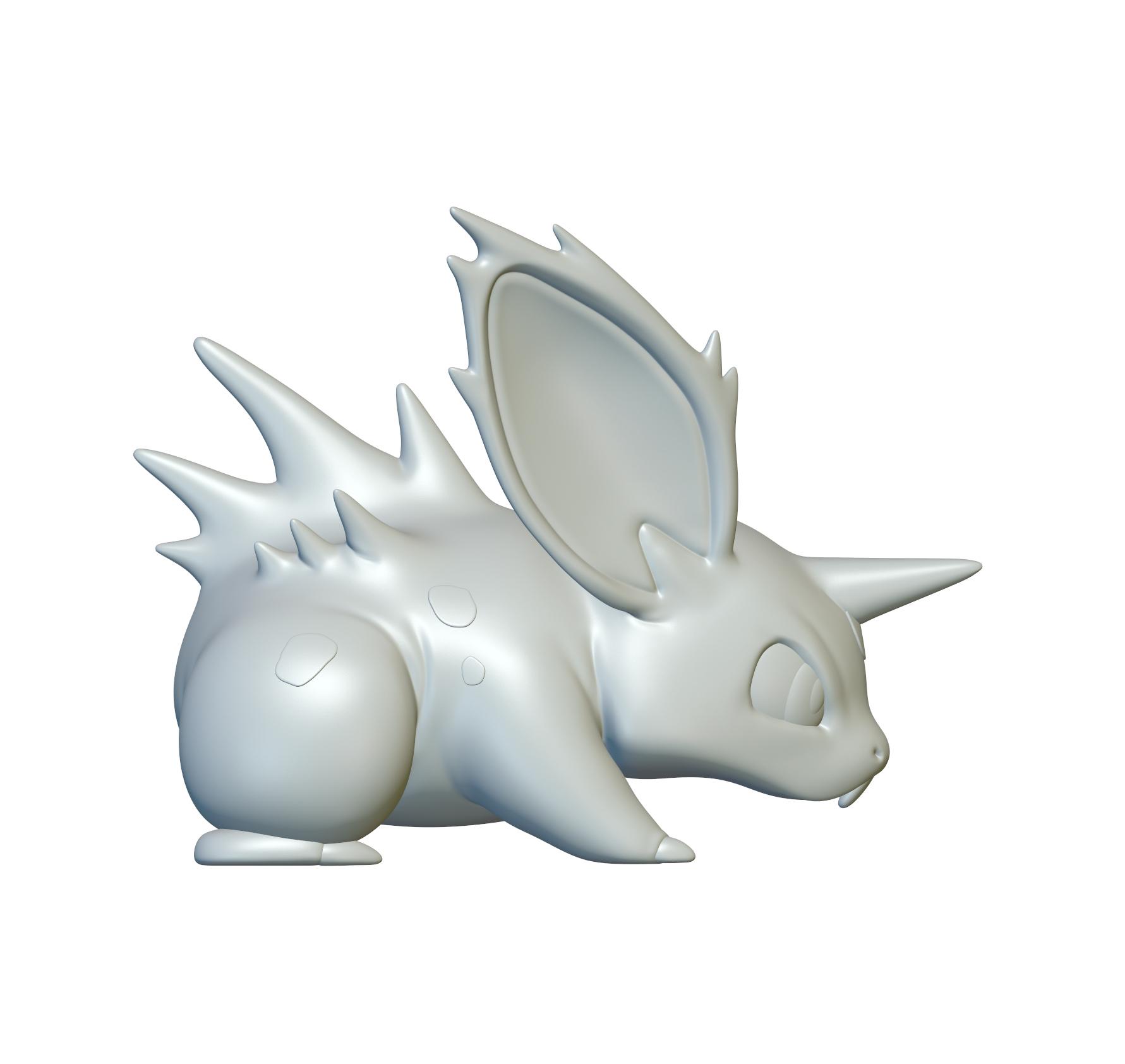 Pokemon Nidoran #32 - Optimized for 3D Printing 3d model