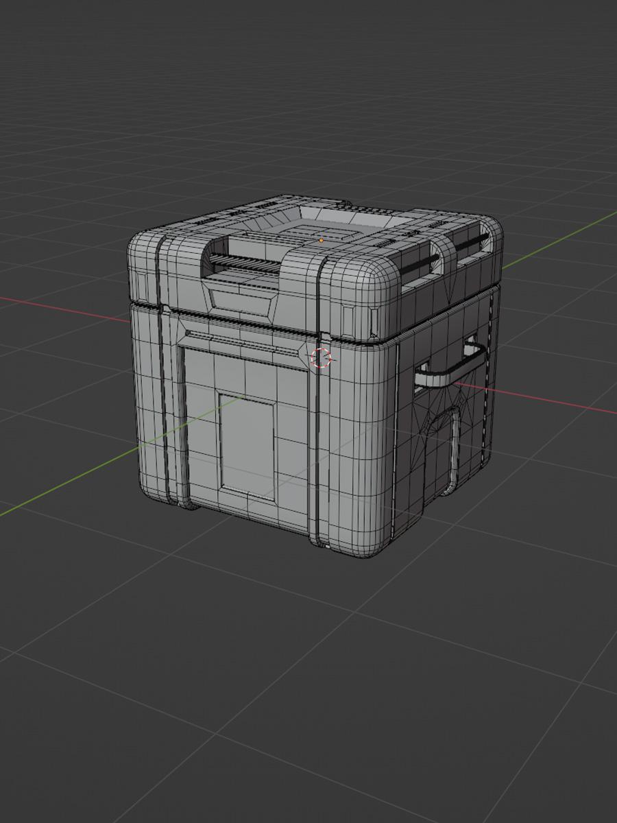 Sci-Fi Crate 3d model