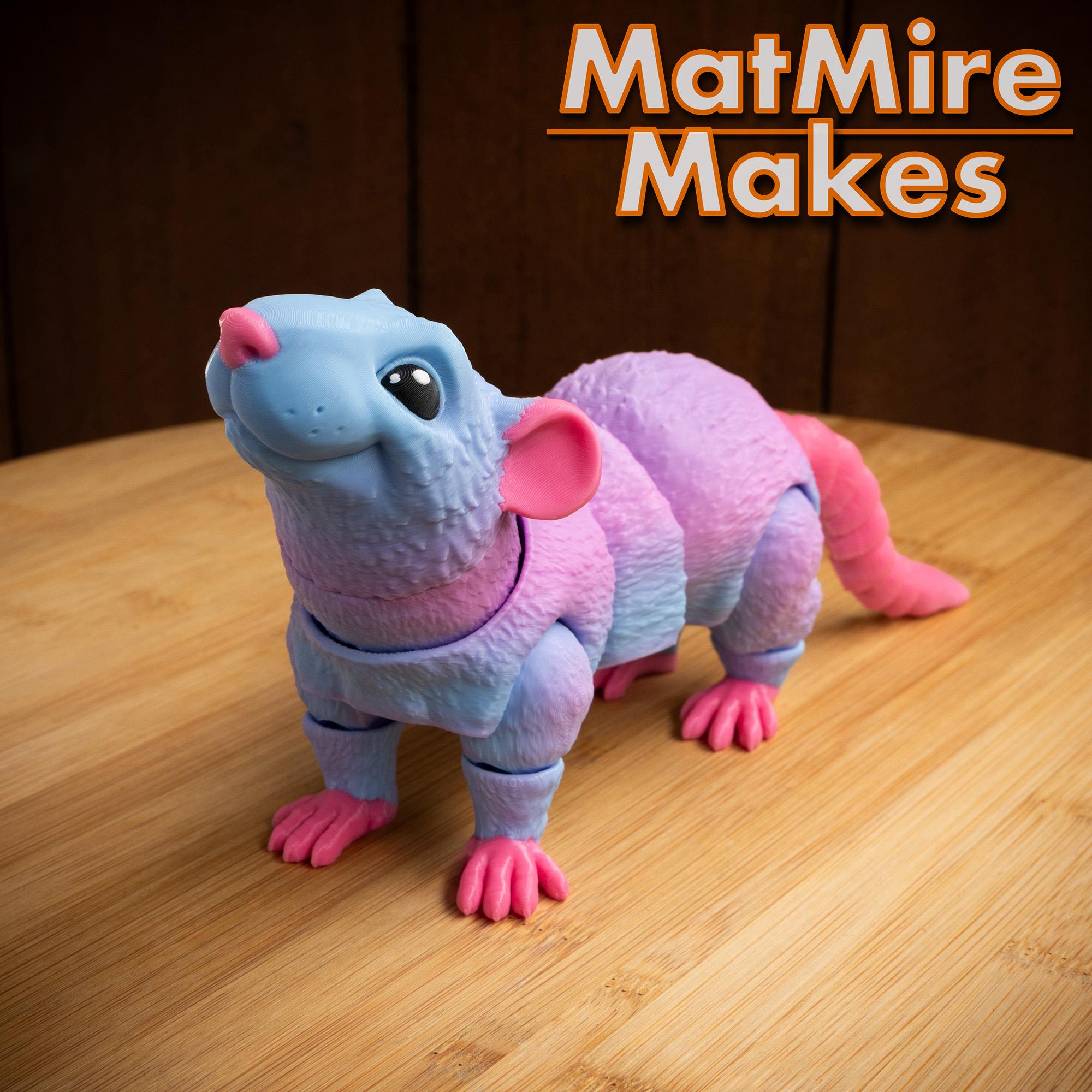 Rat - Articulated Figure 3d model