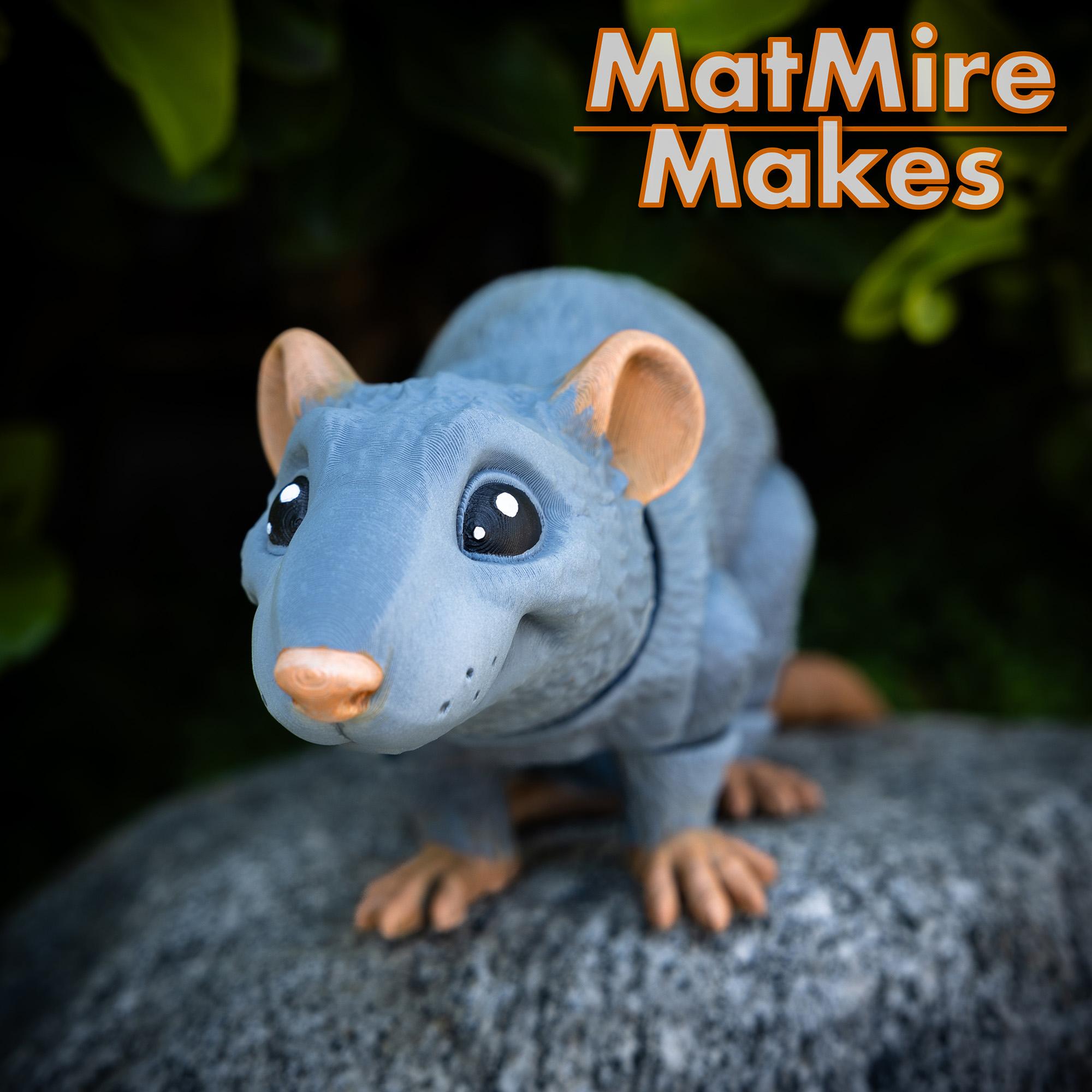 Rat - Articulated Figure 3d model