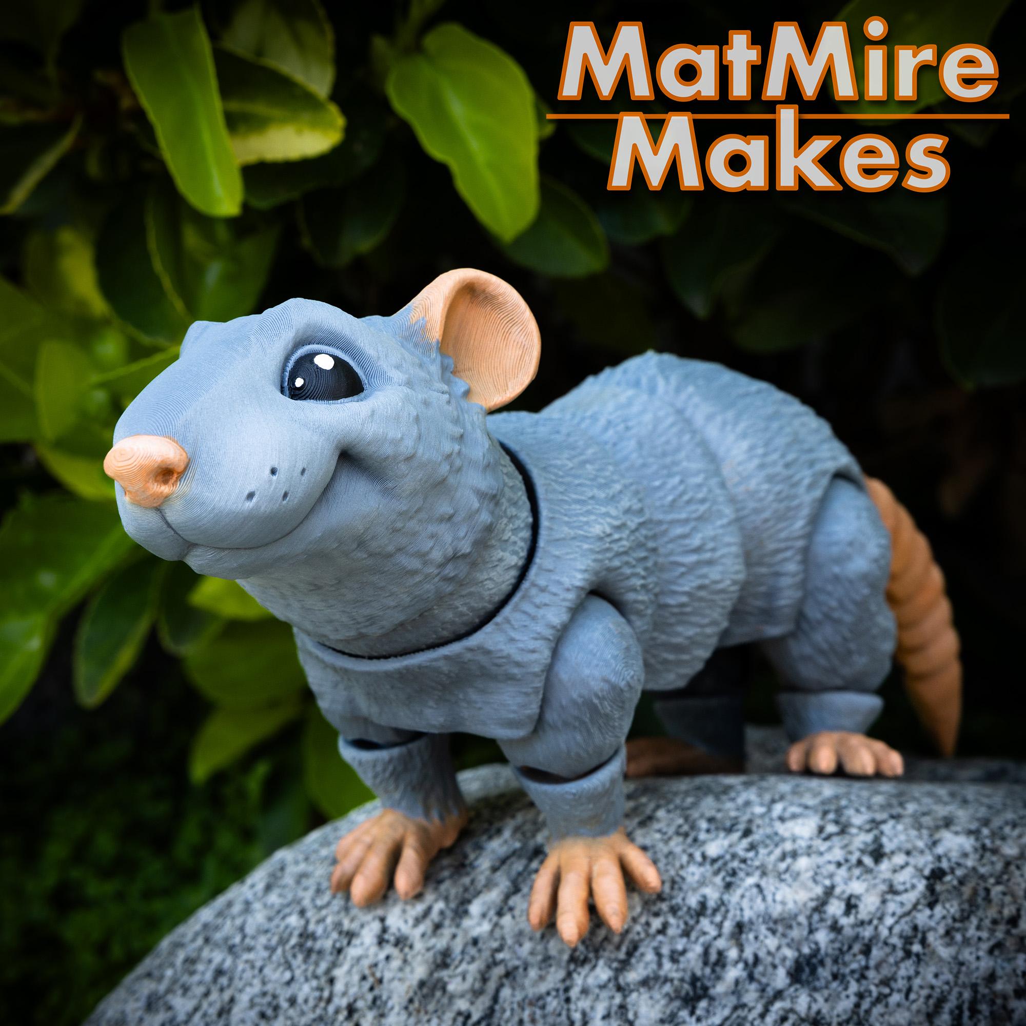 Rat - Articulated Figure 3d model