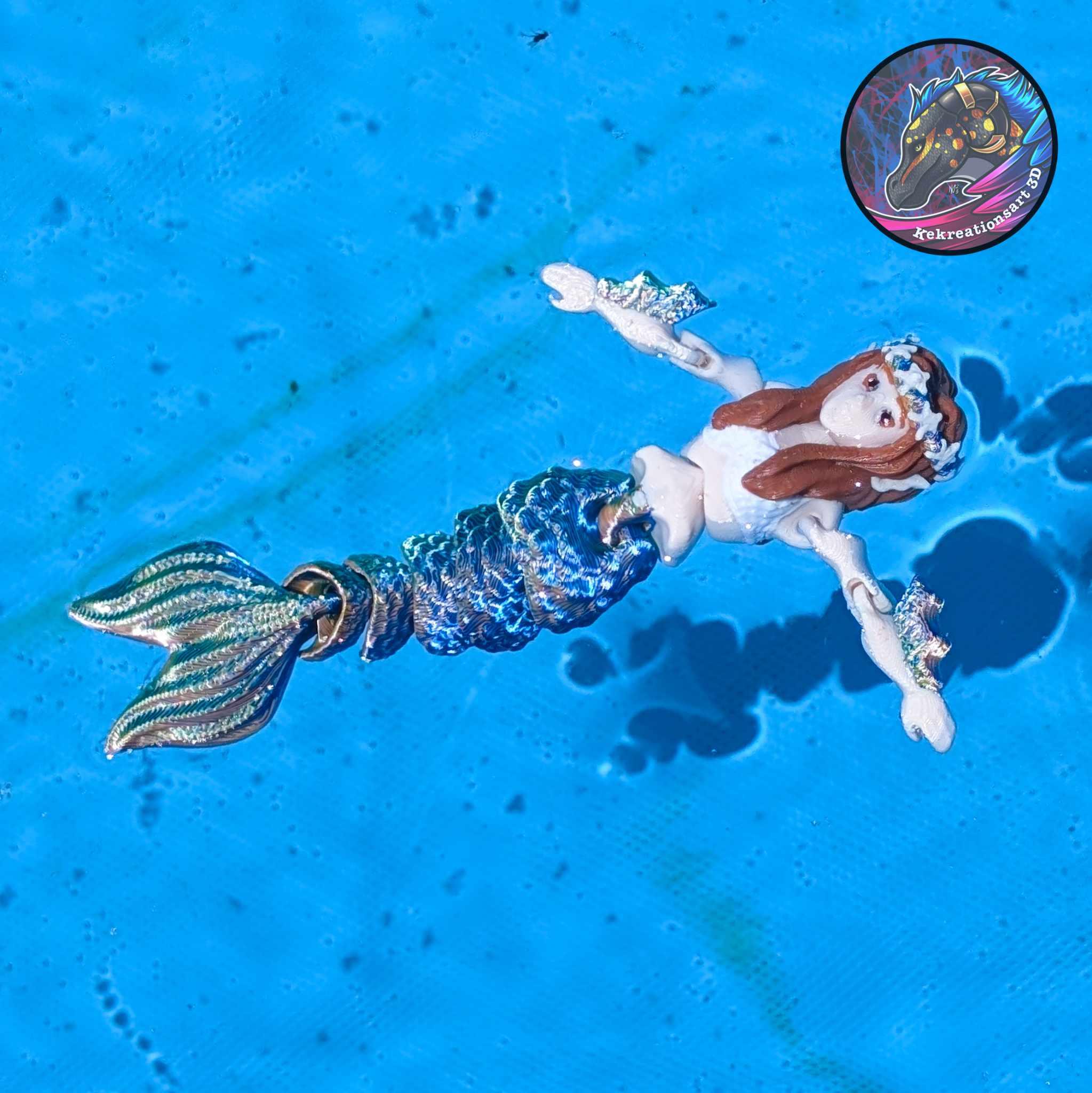 Flexi Tiny Mermaid and Mini Mermaid 3d model