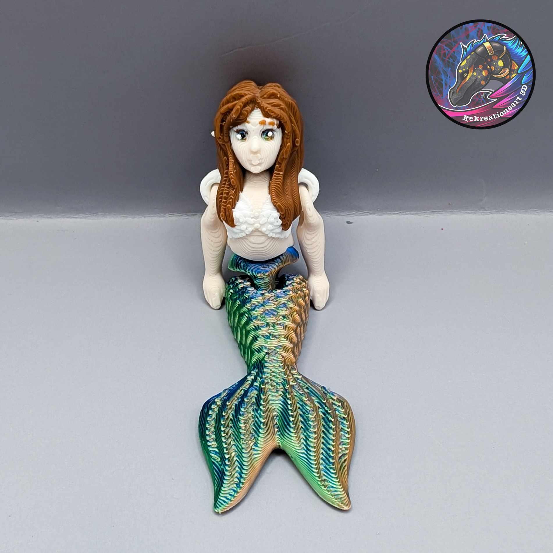 Flexi Tiny Mermaid and Mini Mermaid 3d model