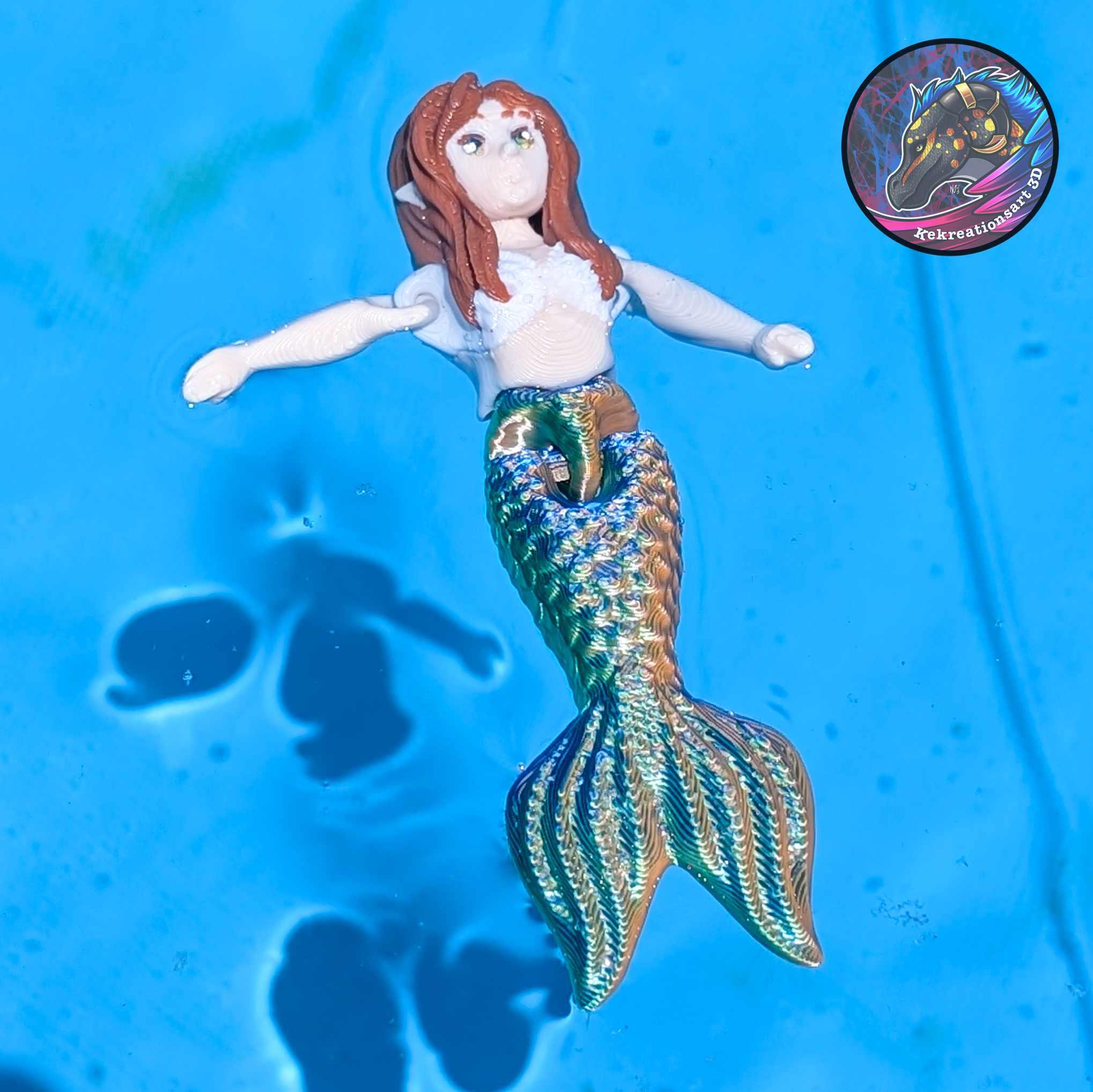 Flexi Tiny Mermaid and Mini Mermaid 3d model