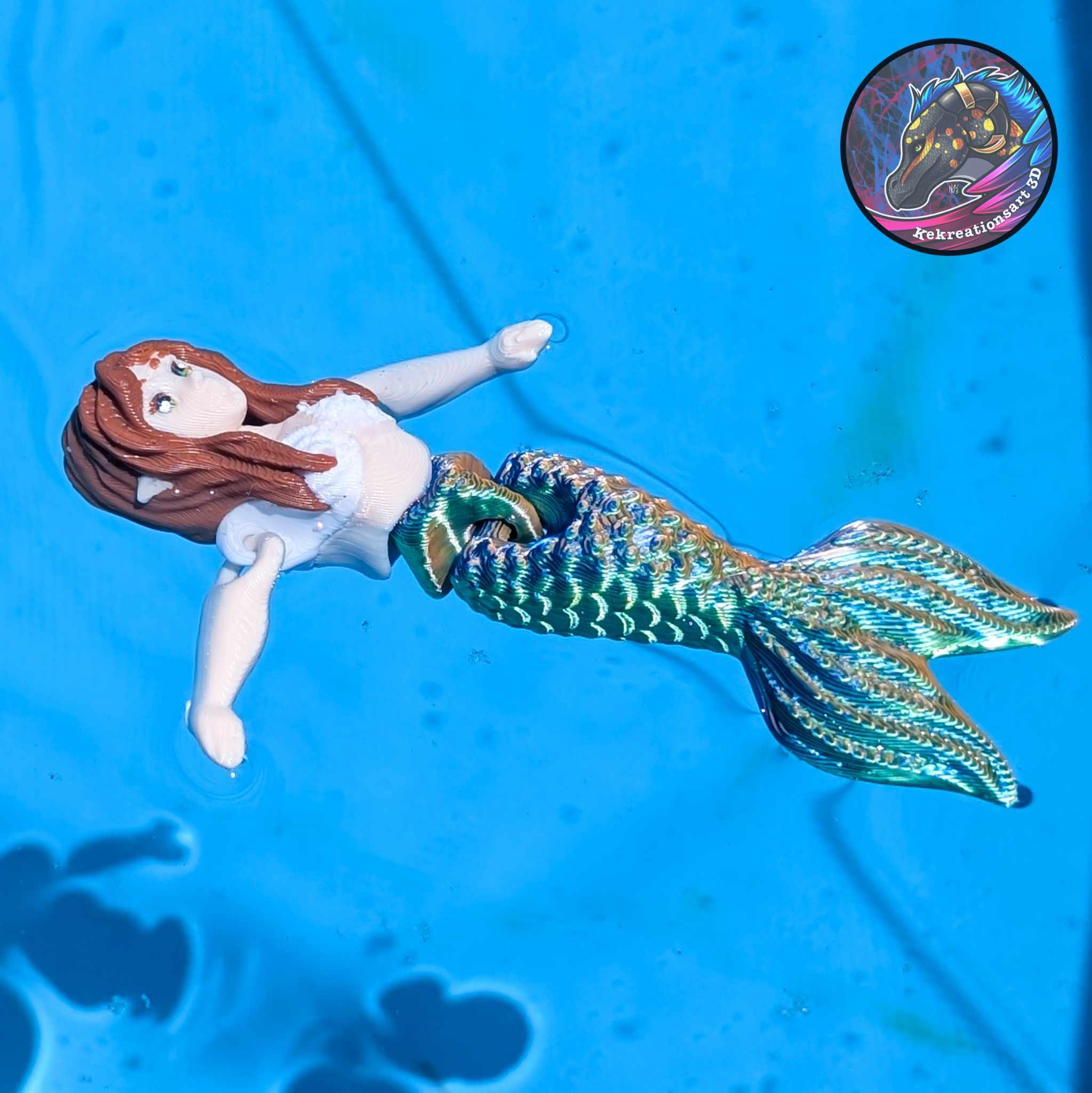 Flexi Tiny Mermaid and Mini Mermaid 3d model