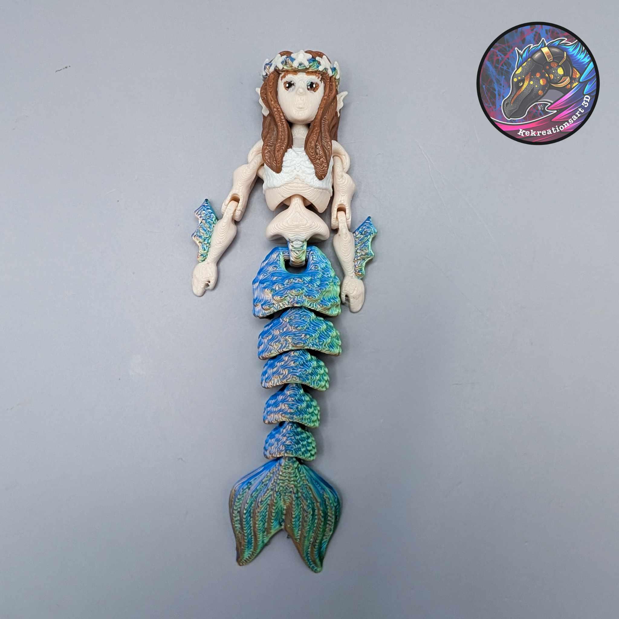 Flexi Tiny Mermaid and Mini Mermaid 3d model