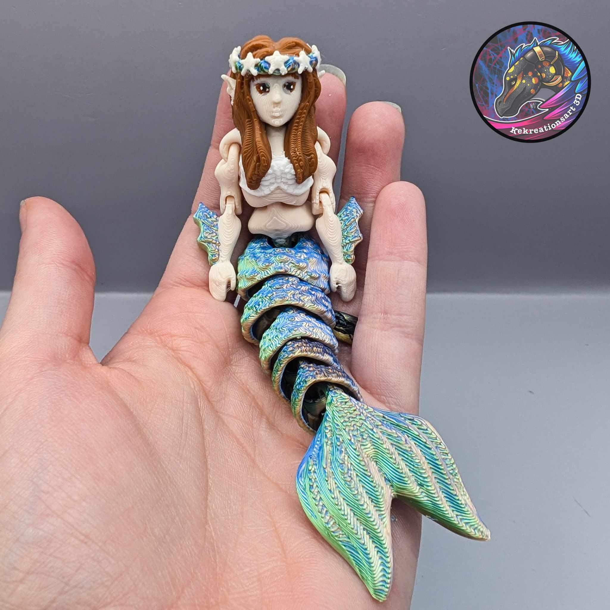 Flexi Tiny Mermaid and Mini Mermaid 3d model