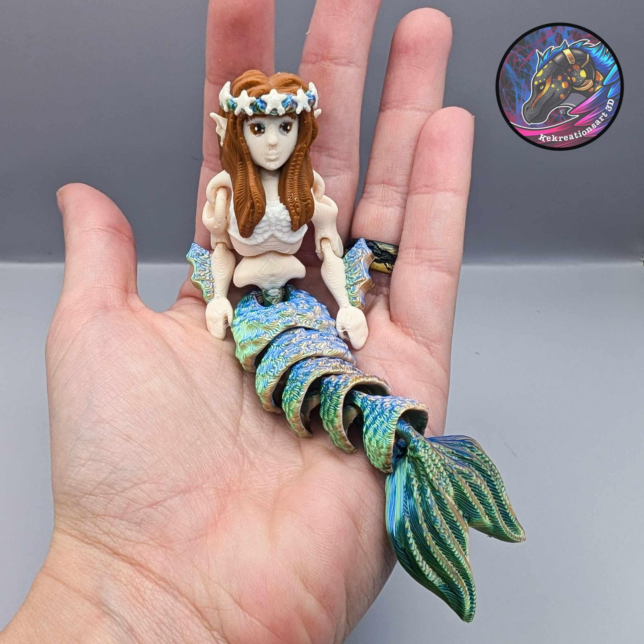 Flexi Tiny Mermaid and Mini Mermaid 3d model