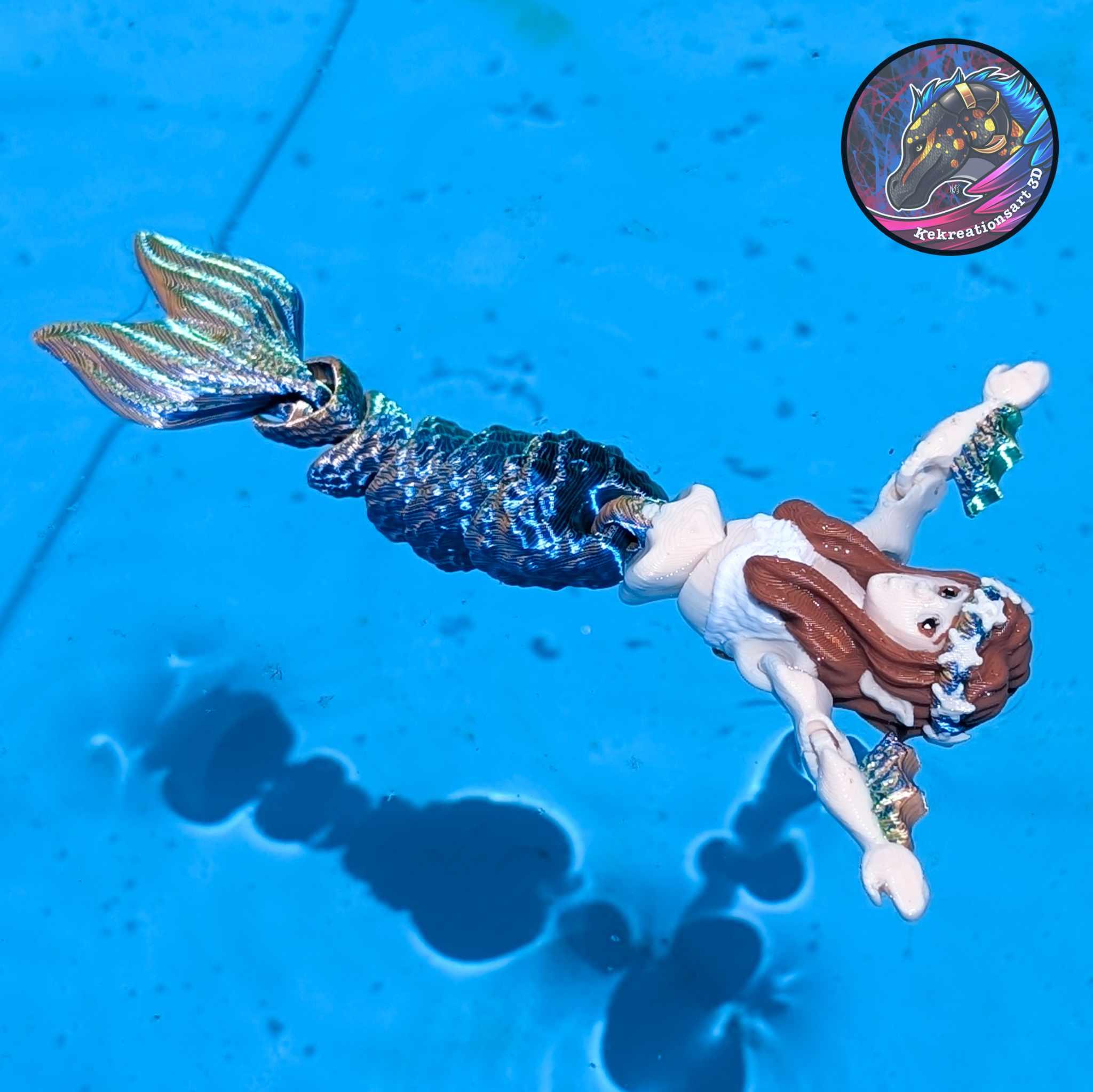 Flexi Tiny Mermaid and Mini Mermaid 3d model