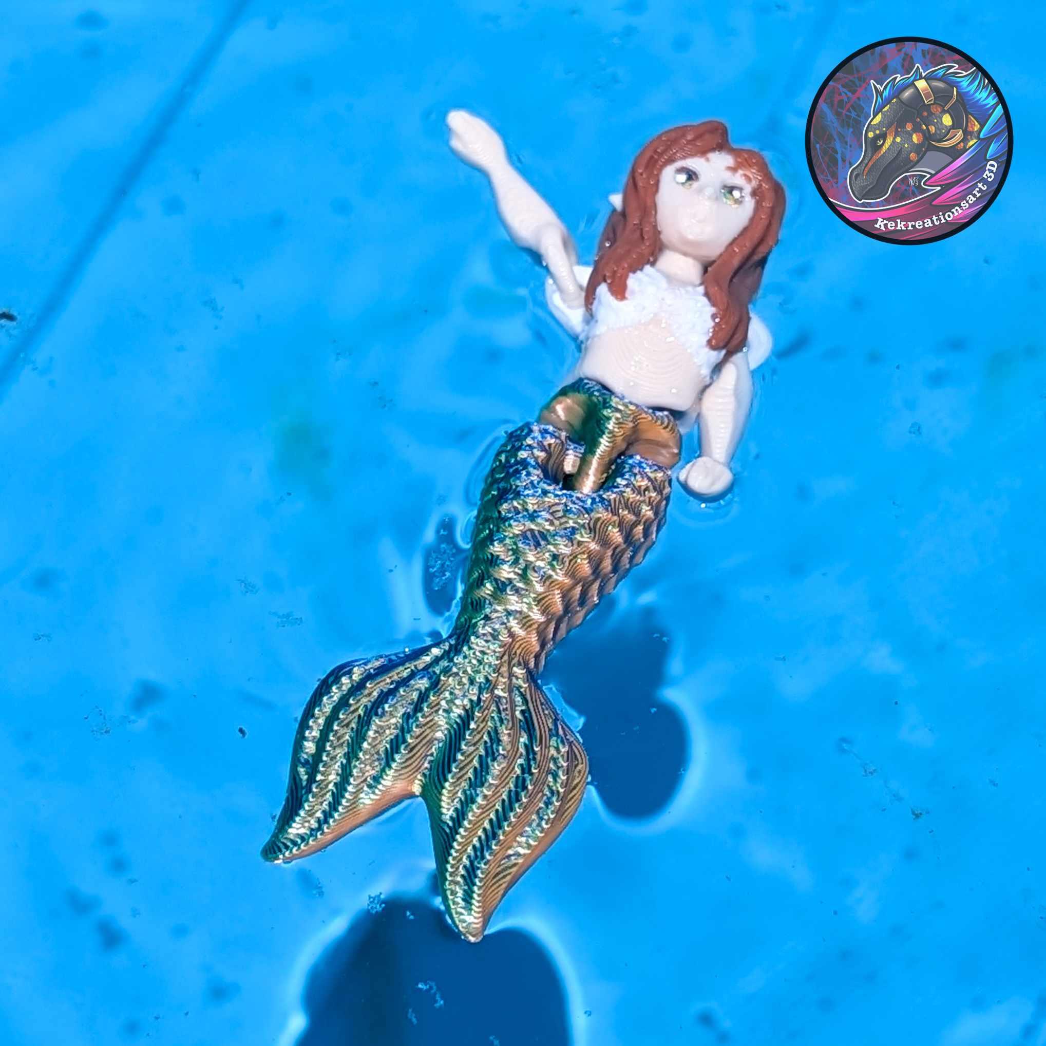 Flexi Tiny Mermaid and Mini Mermaid 3d model