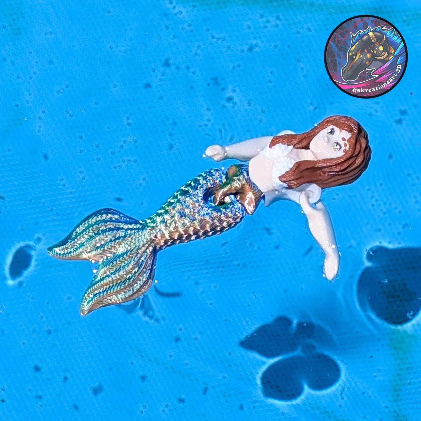 Flexi Tiny Mermaid and Mini Mermaid 3d model