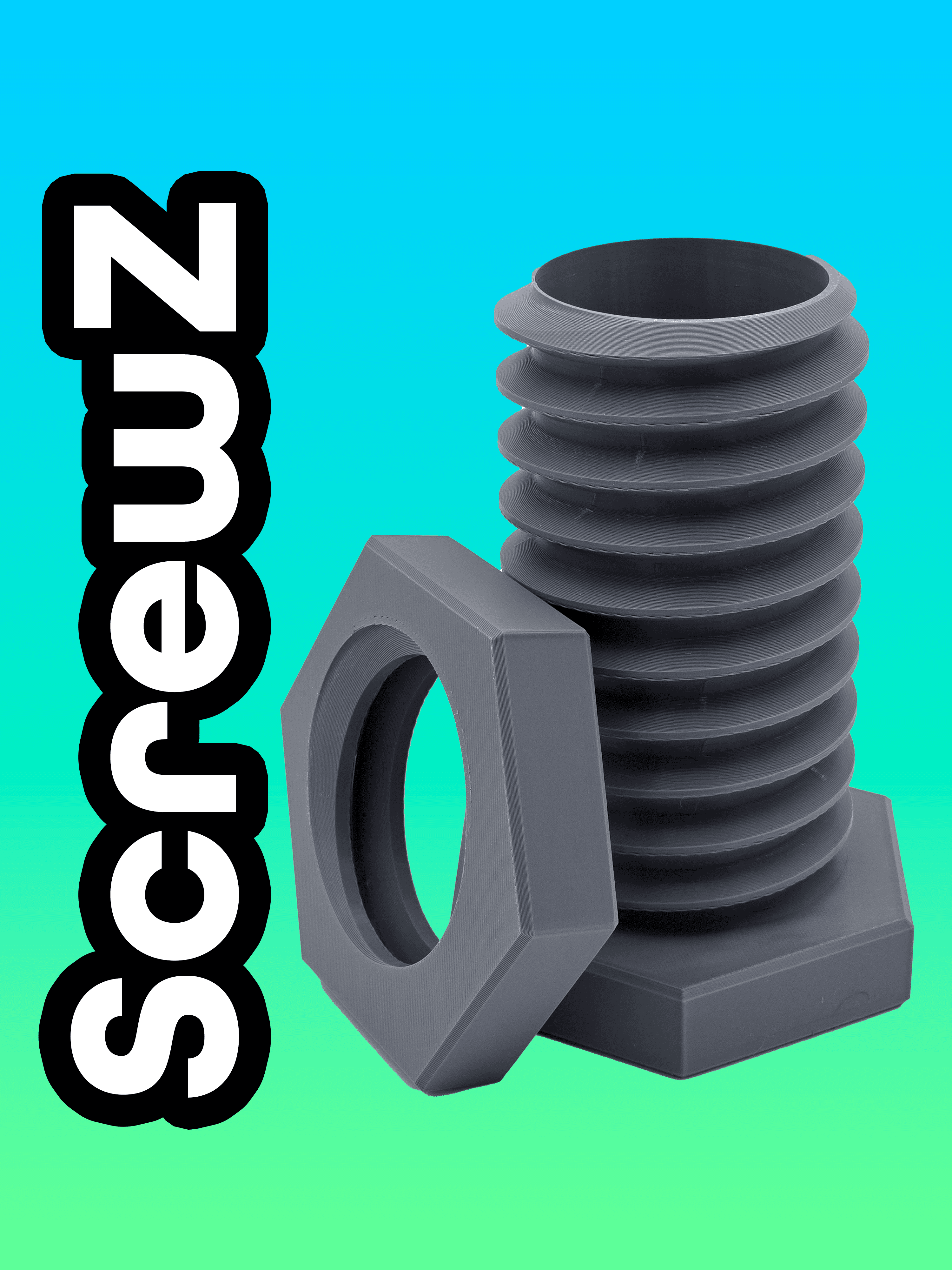 ScrewZ Koozie - The Functional Screw Can Koozie 3d model