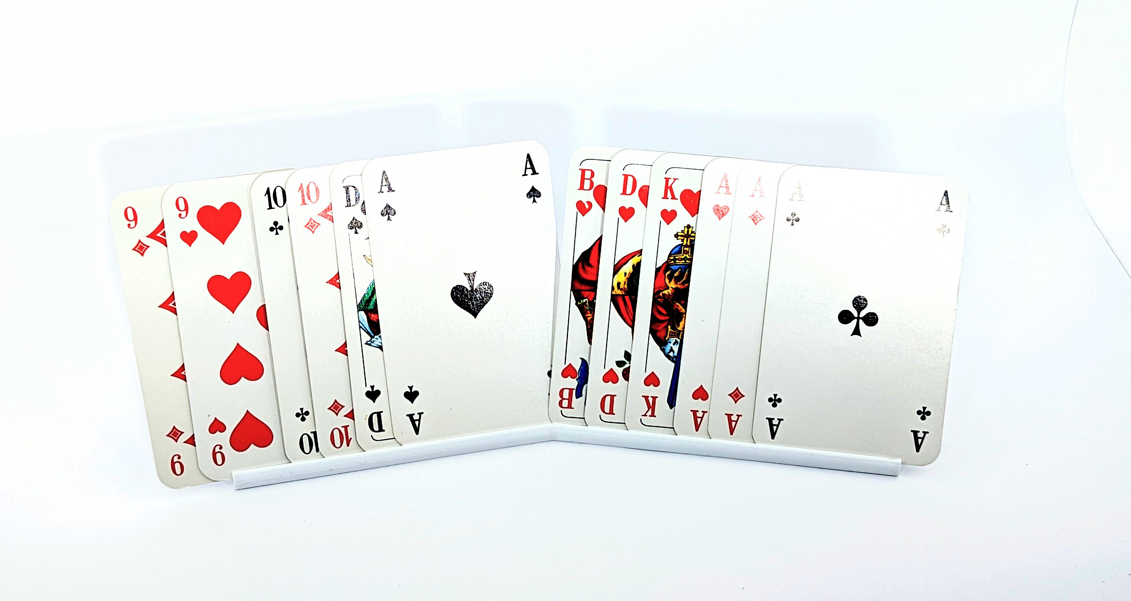 Playing Cards Stand in 3 Variants 3d model