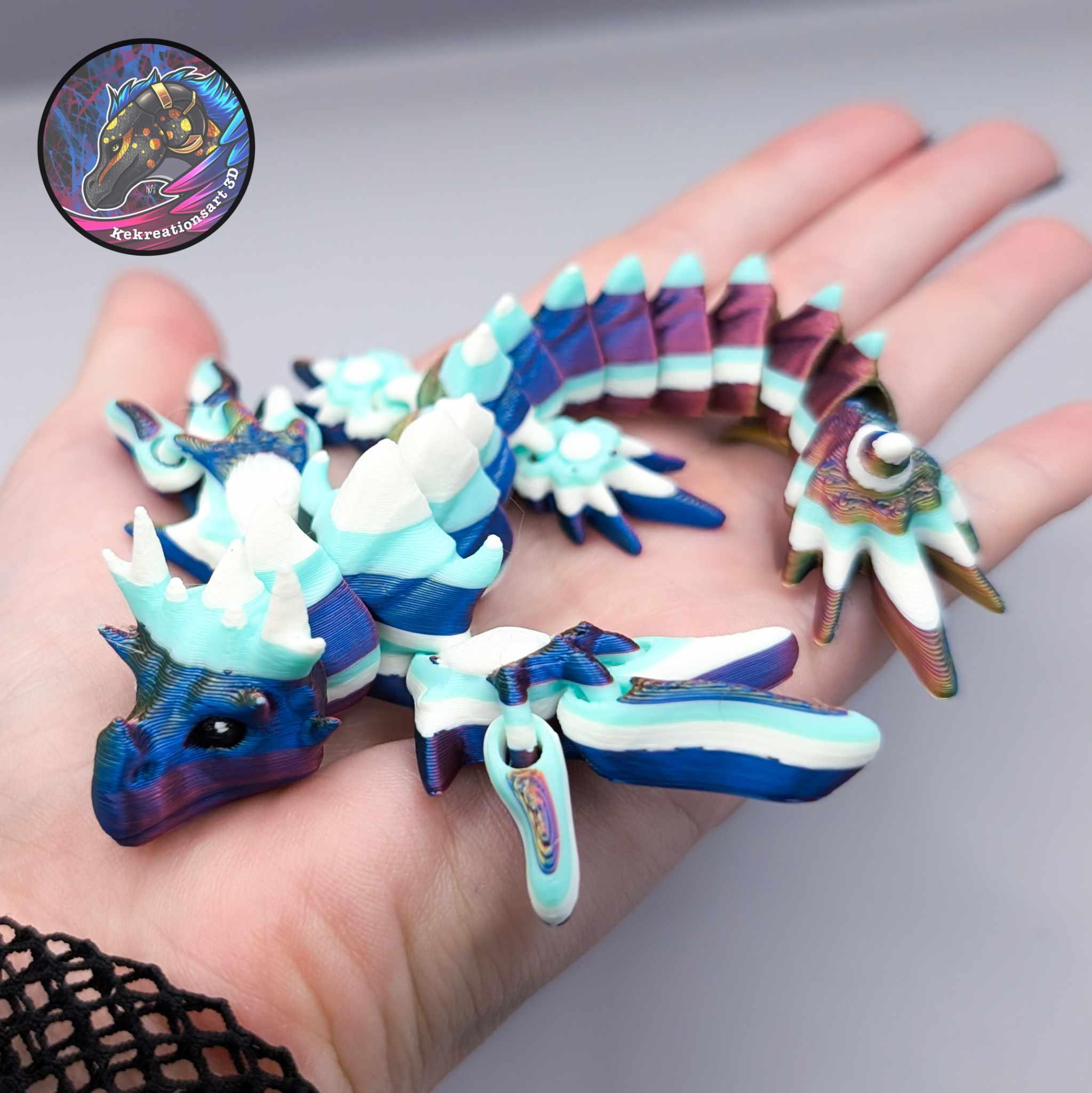 Baby Flexi Glaucus Dragon 3d model