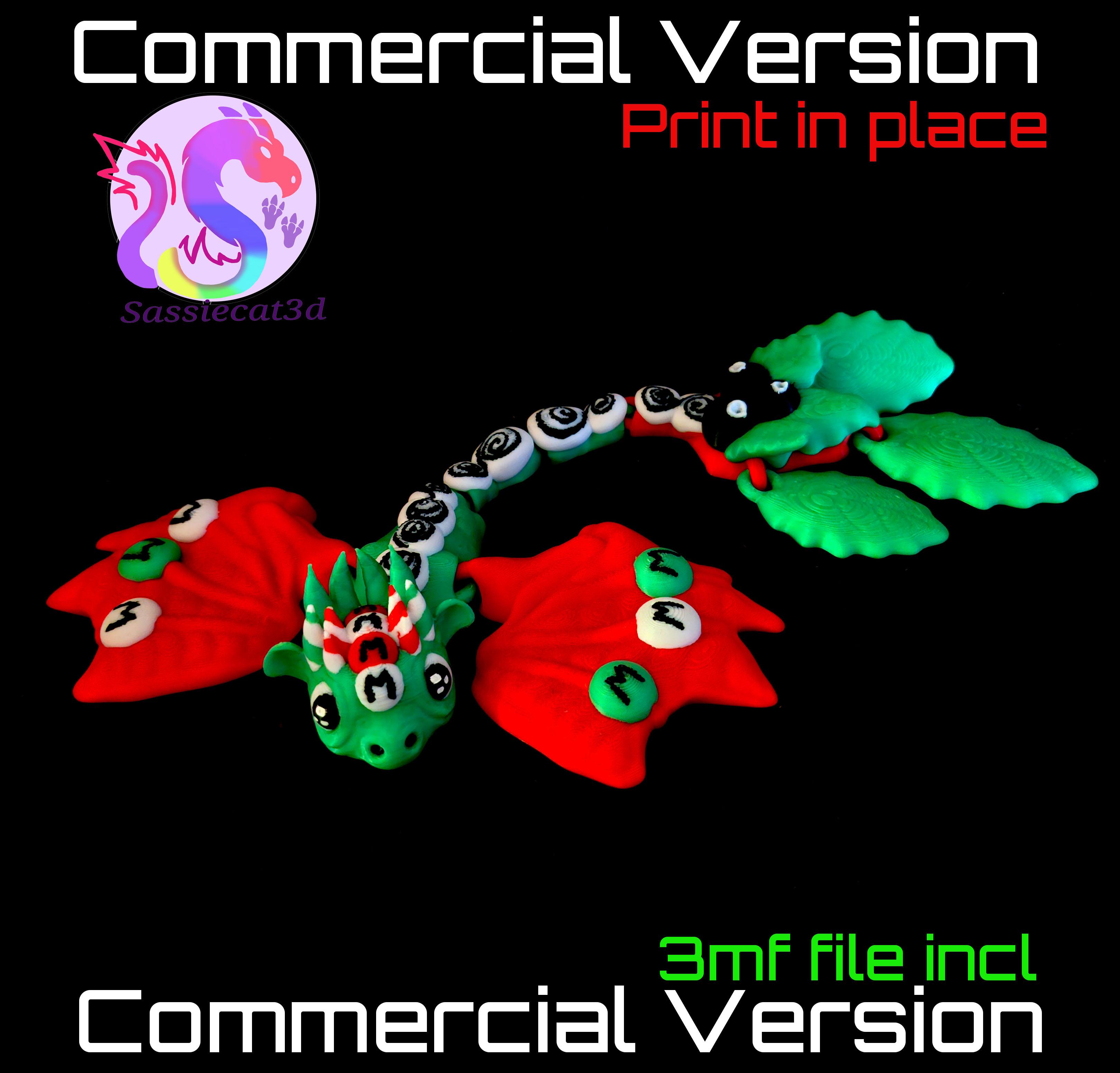 Candy Christmas Dragon *Commercial Version* 3d model