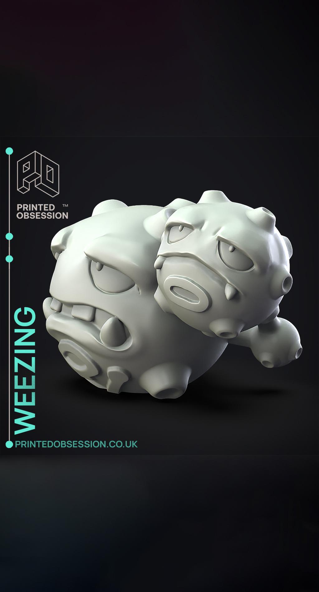 Weezing - Pokemon - Fan Art 3d model