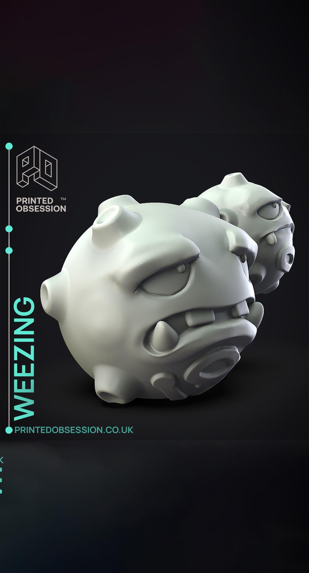 Weezing - Pokemon - Fan Art 3d model