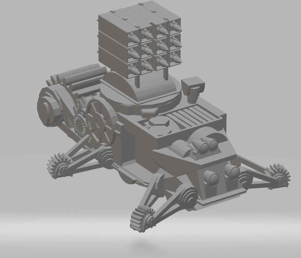 FHW: concept Junk Rocker Defense turret rockets (BoD) 3d model