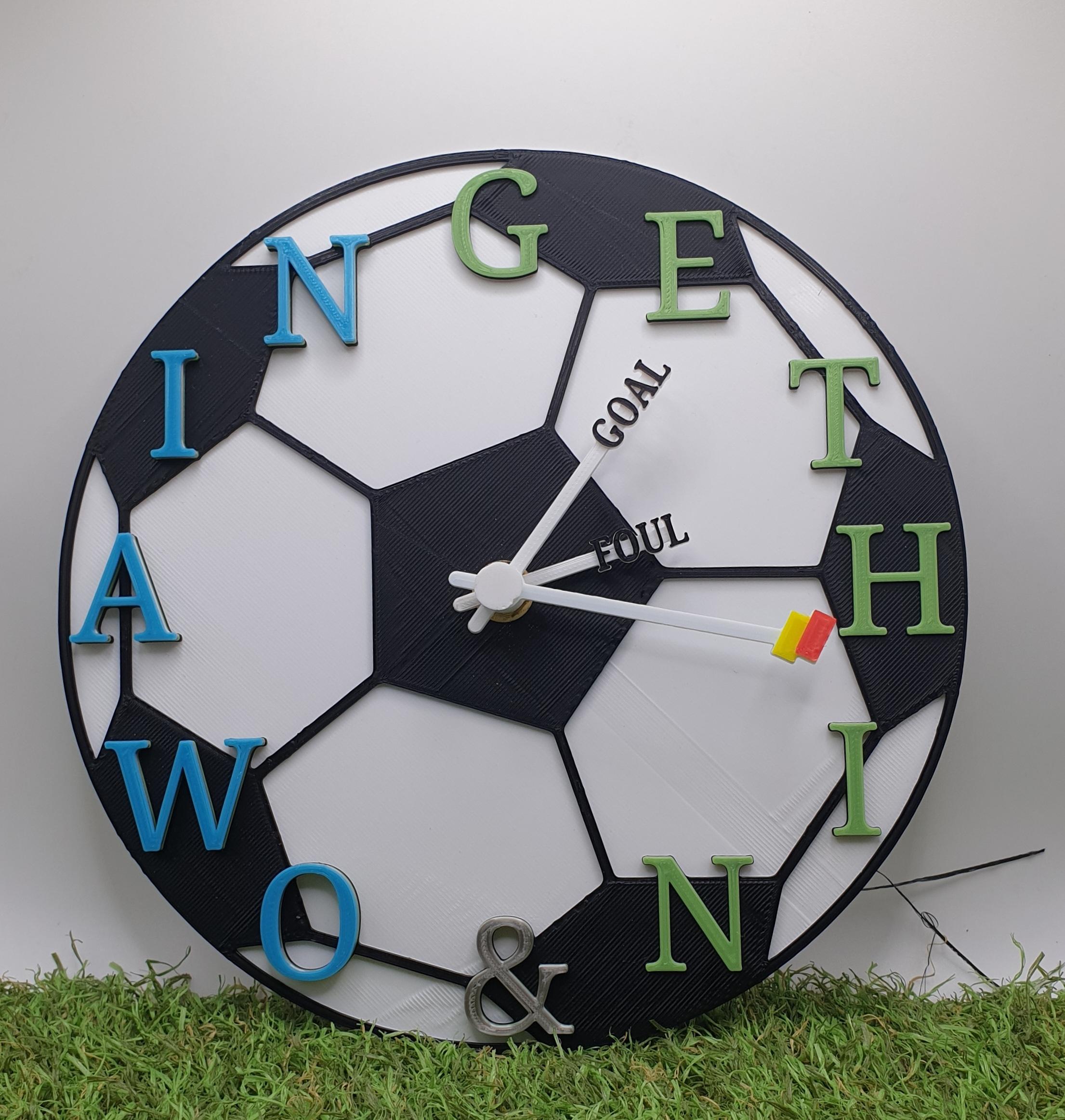 FOOTBALL CLOCK 3d model