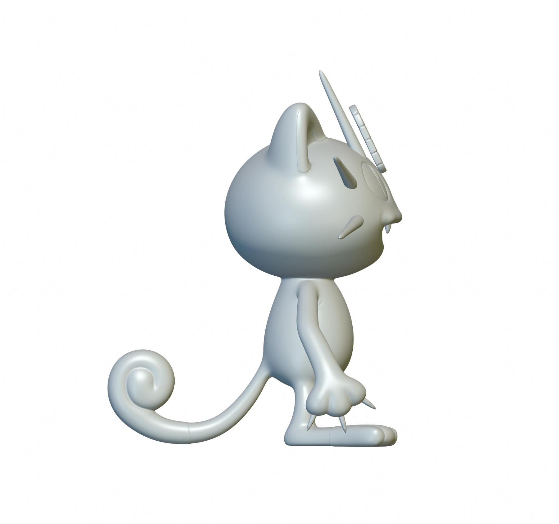 Pokemon Meowth #52 - Optimized for 3D Printing 3d model