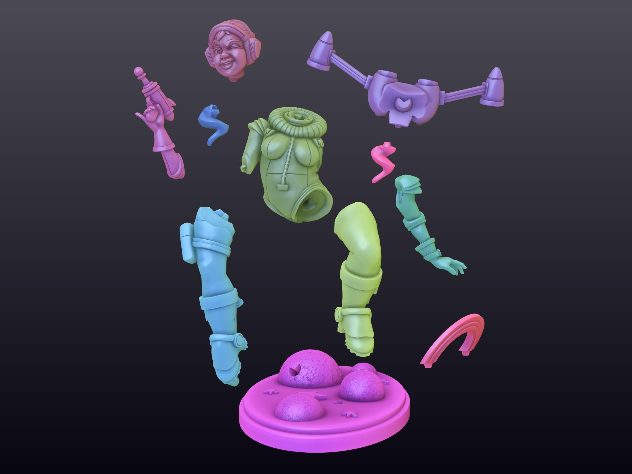 Space Gurl 3d model