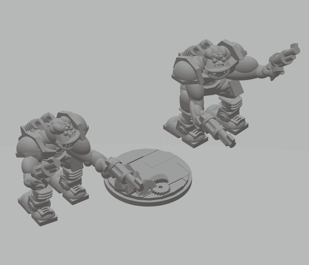 FHW: Oxchan/ Zorblin Orc Gunslinger Concept 3d model