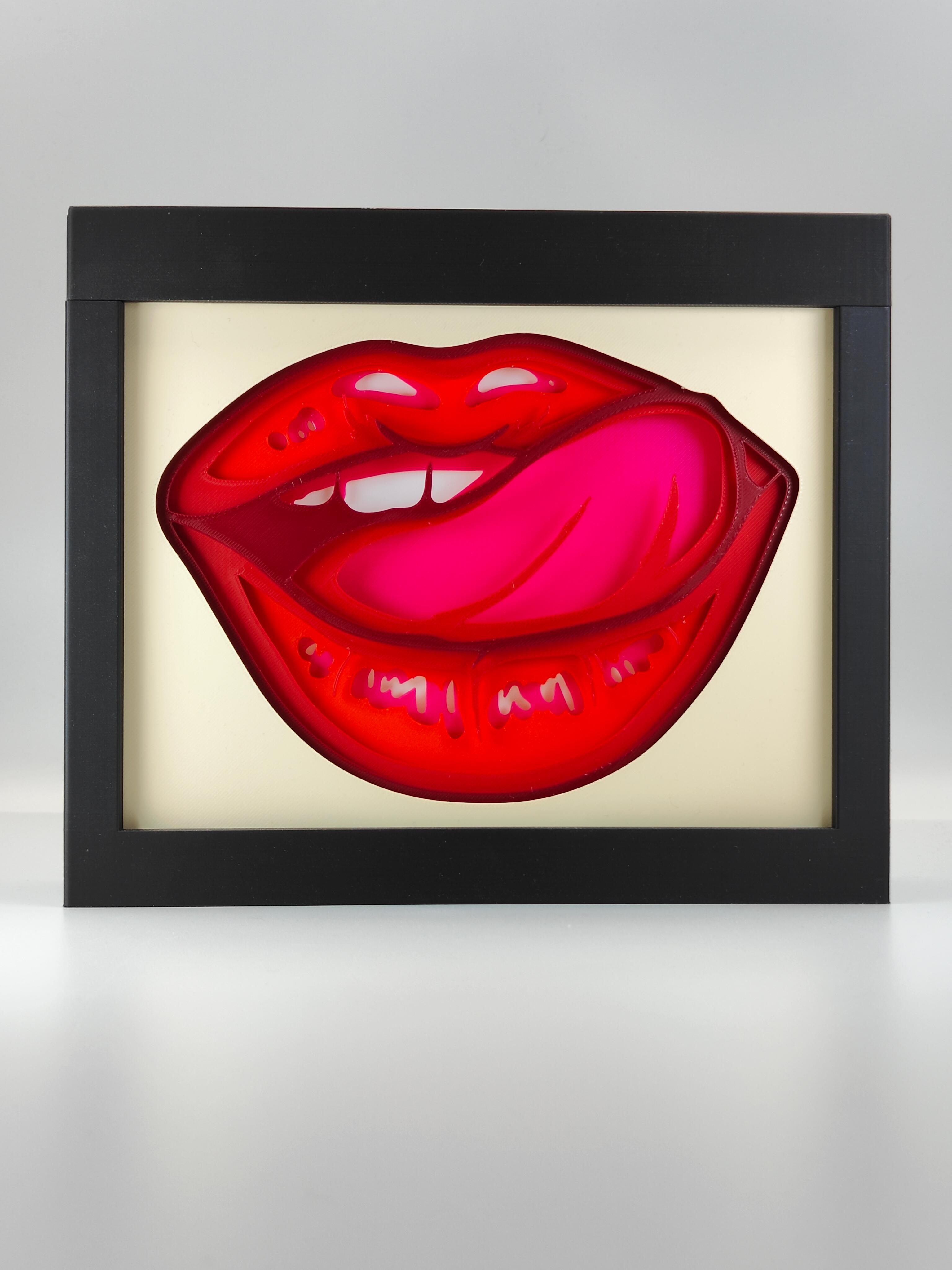 Lips Shadow Box B 3d model