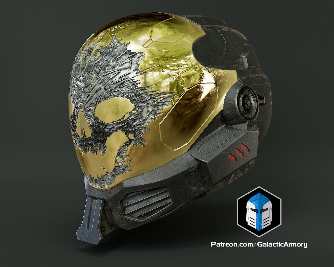 Halo EVA Emile Helmet - 3D Print Files 3d model