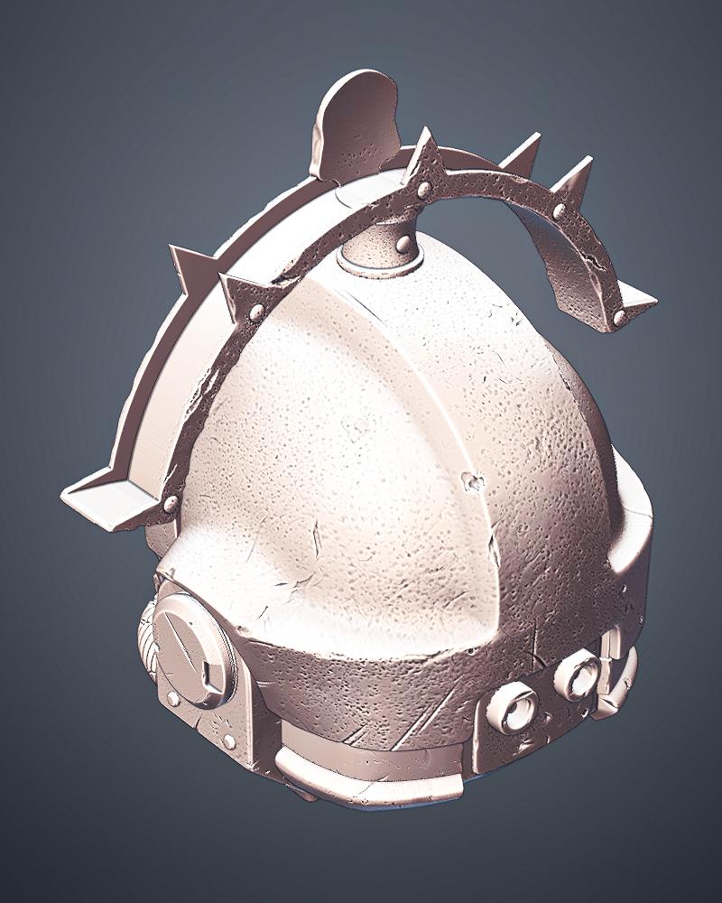 Space Marine Helmet - Tactical Relic 3d model