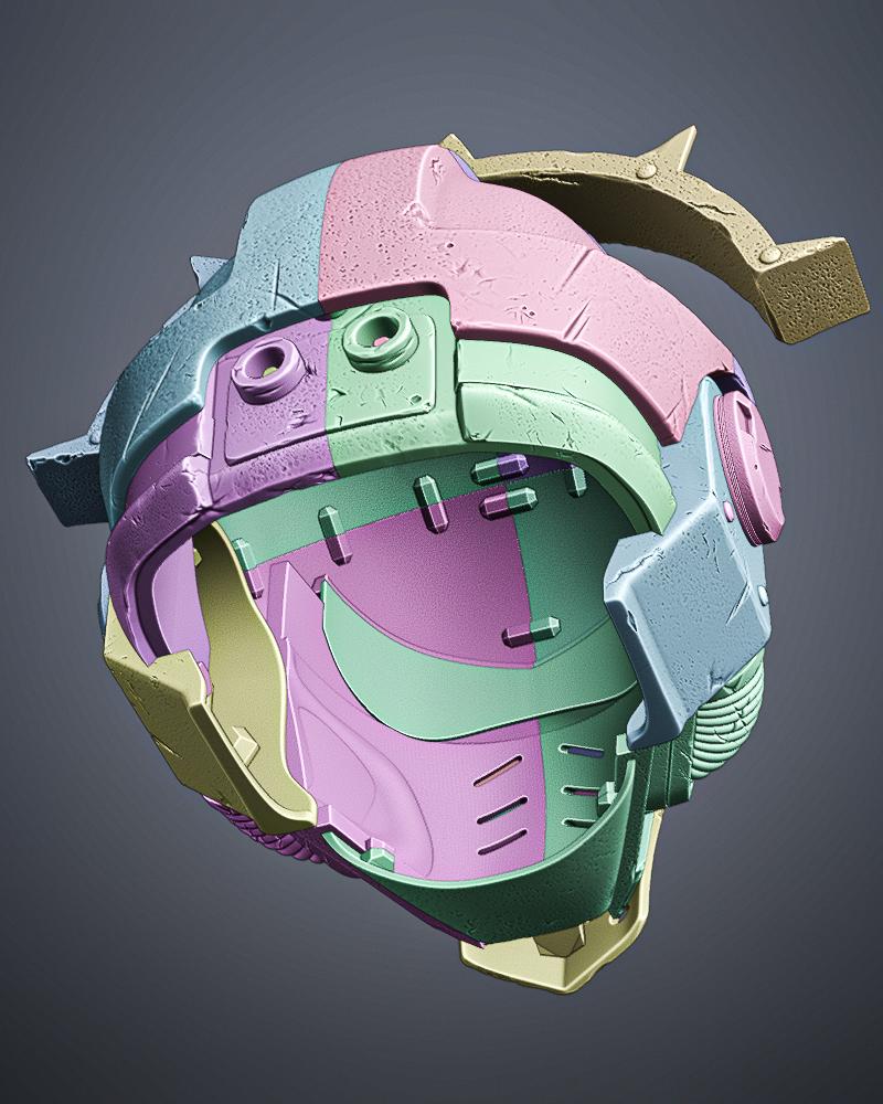 Space Marine Helmet - Tactical Relic 3d model