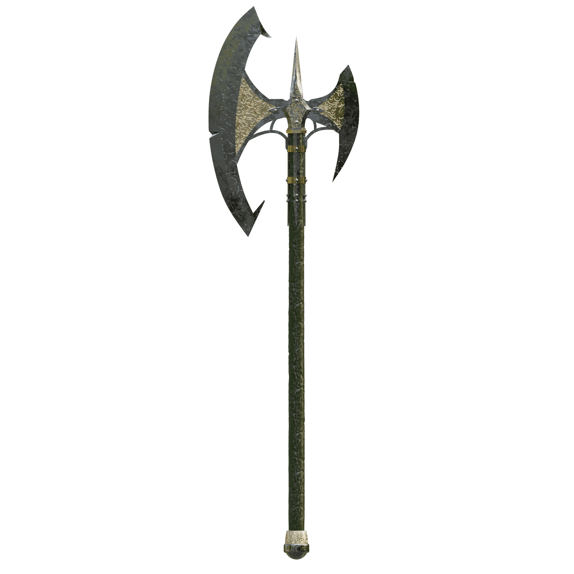 FANTASY BLOODSOAKED GREAT AXE BALDURS GATE 3 3d model