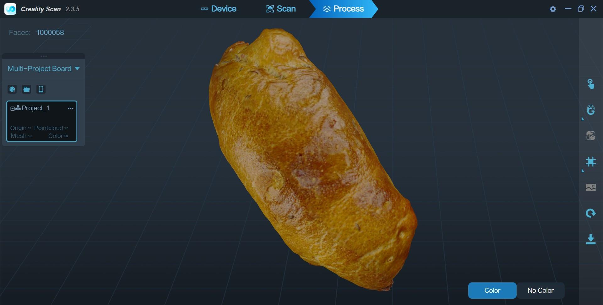 German "Briegel" Bread Roll 3D Scan 3d model