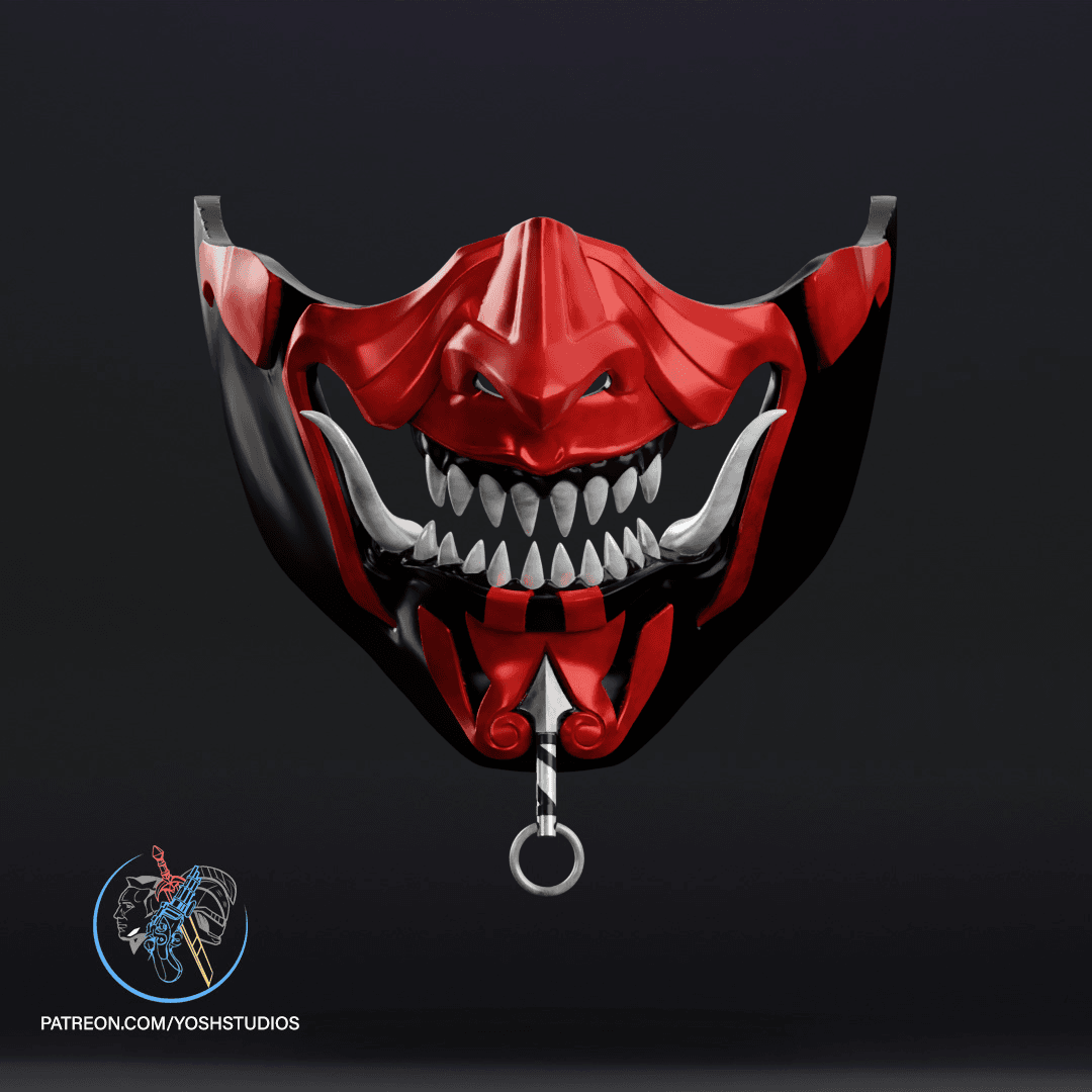 Sengoku Darth Maul Mask 3D Print File Samurai 3d model